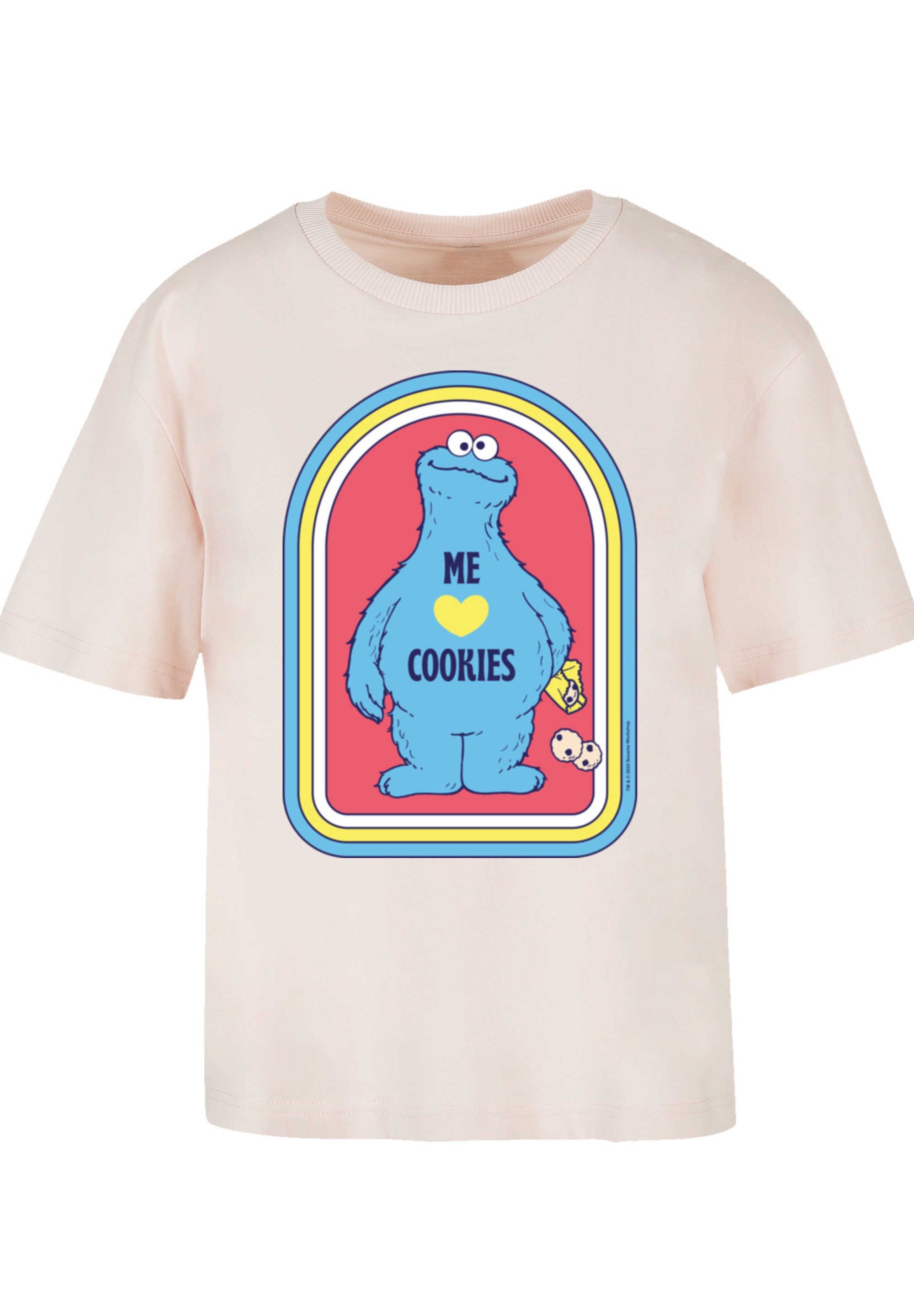F4NT4STIC T-Shirt »Sesamstraße Cookie Monster Me«, Premium Qualität, Weihnachts-Kollection