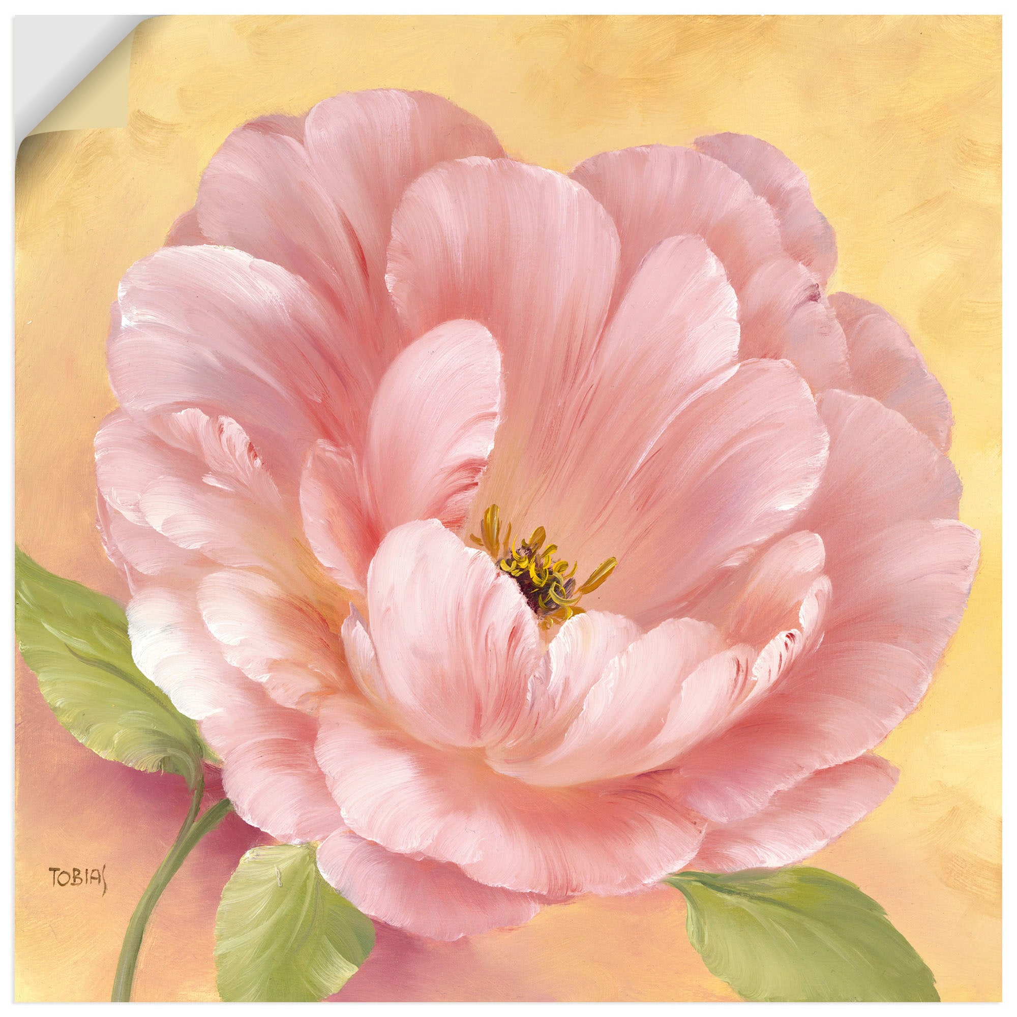 Artland Wandbild »Grüße aus Russland II«, Blumen, (1 St.), als Leinwandbild, Wandaufkleber oder Poster in versch. Größen