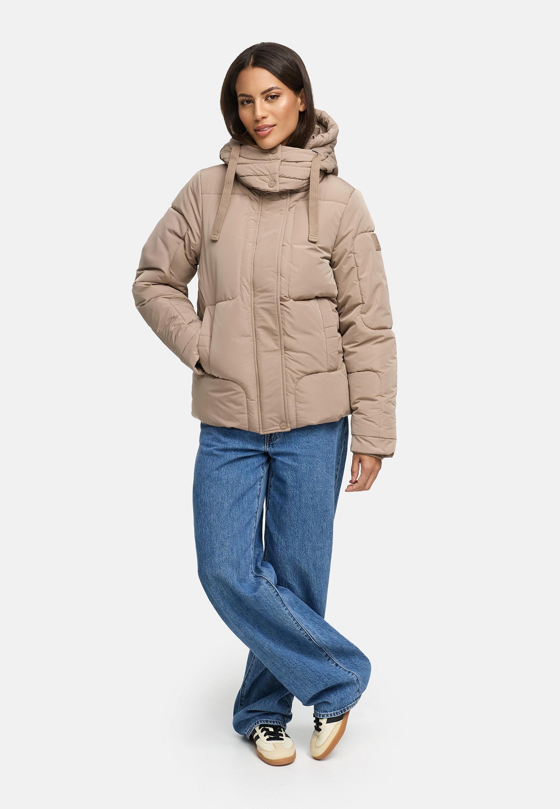 Navahoo Steppjacke »Zauberlicht 14«, mit Kapuze, Winterjacke mit abnehmbarer Kapuze und Fleece-Futter