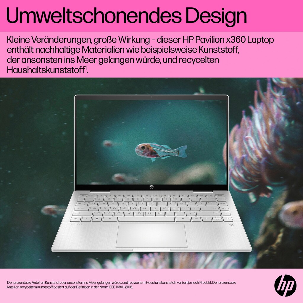 HP Convertible Notebook »14-ek1274ng«, 35,6 cm, / 14 Zoll, Intel, Core i7, Iris Xe Graphics, 512 GB SSD