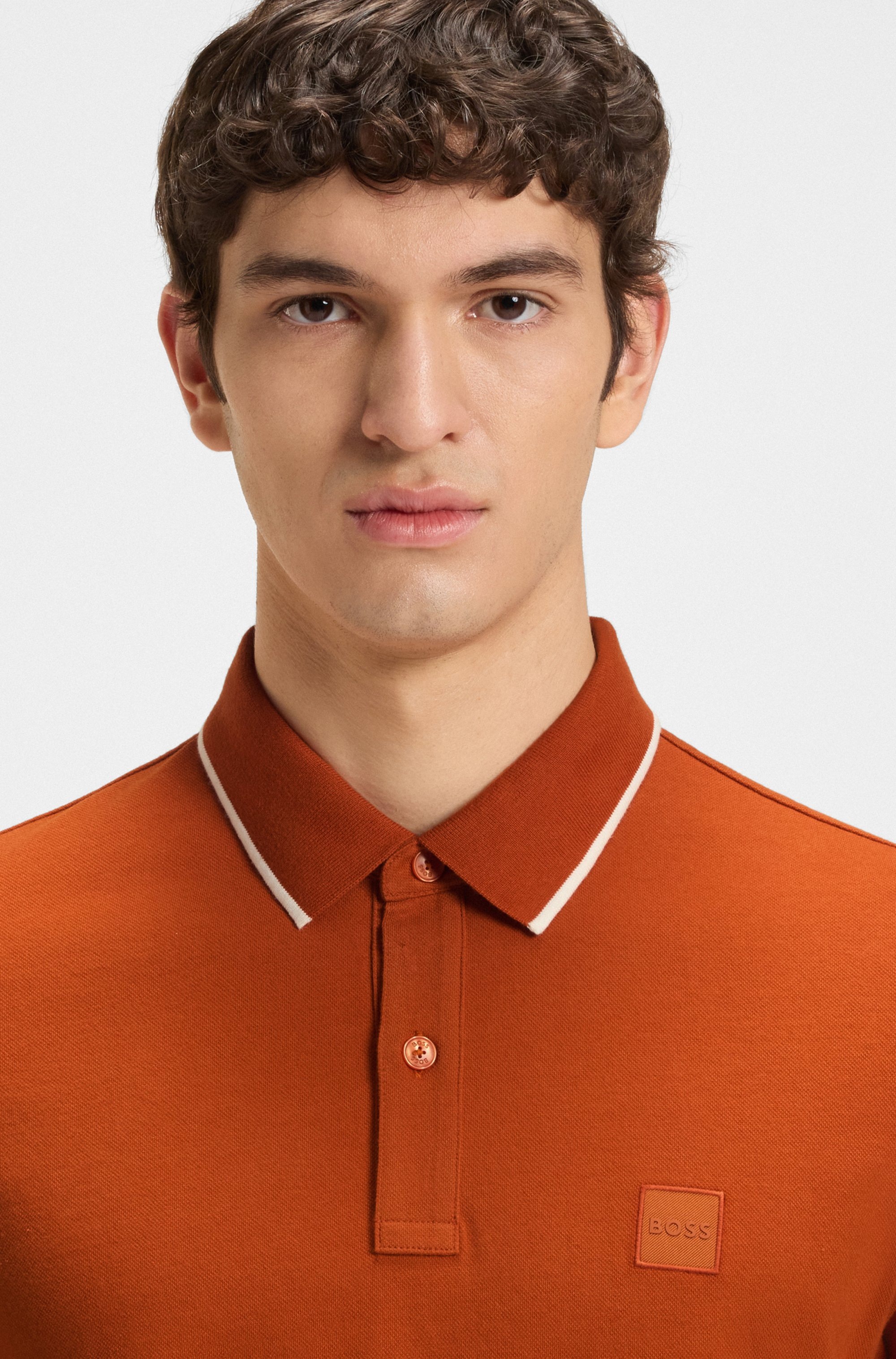 BOSS ORANGE Poloshirt "Passertip", mit BOSS Logo-Badge günstig online kaufen