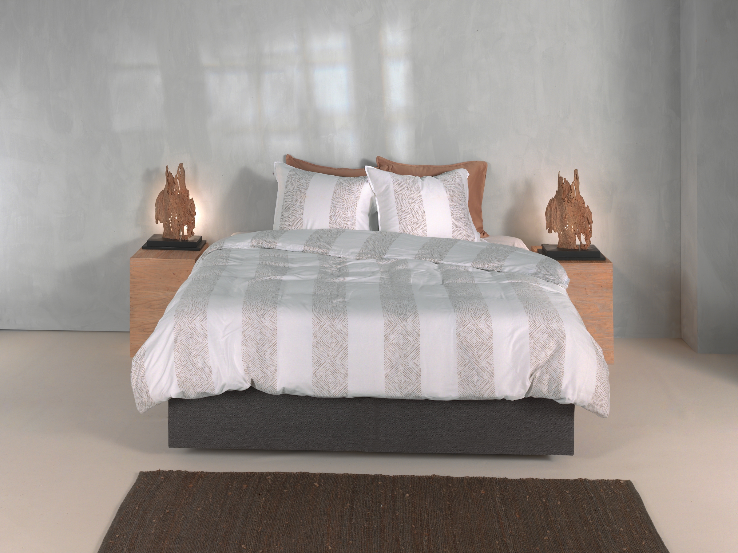 ZO HOME Bettwäsche »Zohome Bettwäsche Tratti-di-Satinado« 2 Bettwäsche aus 100% Baumwolle, hochwertige Mako-Satin, ab 135x200 cm.