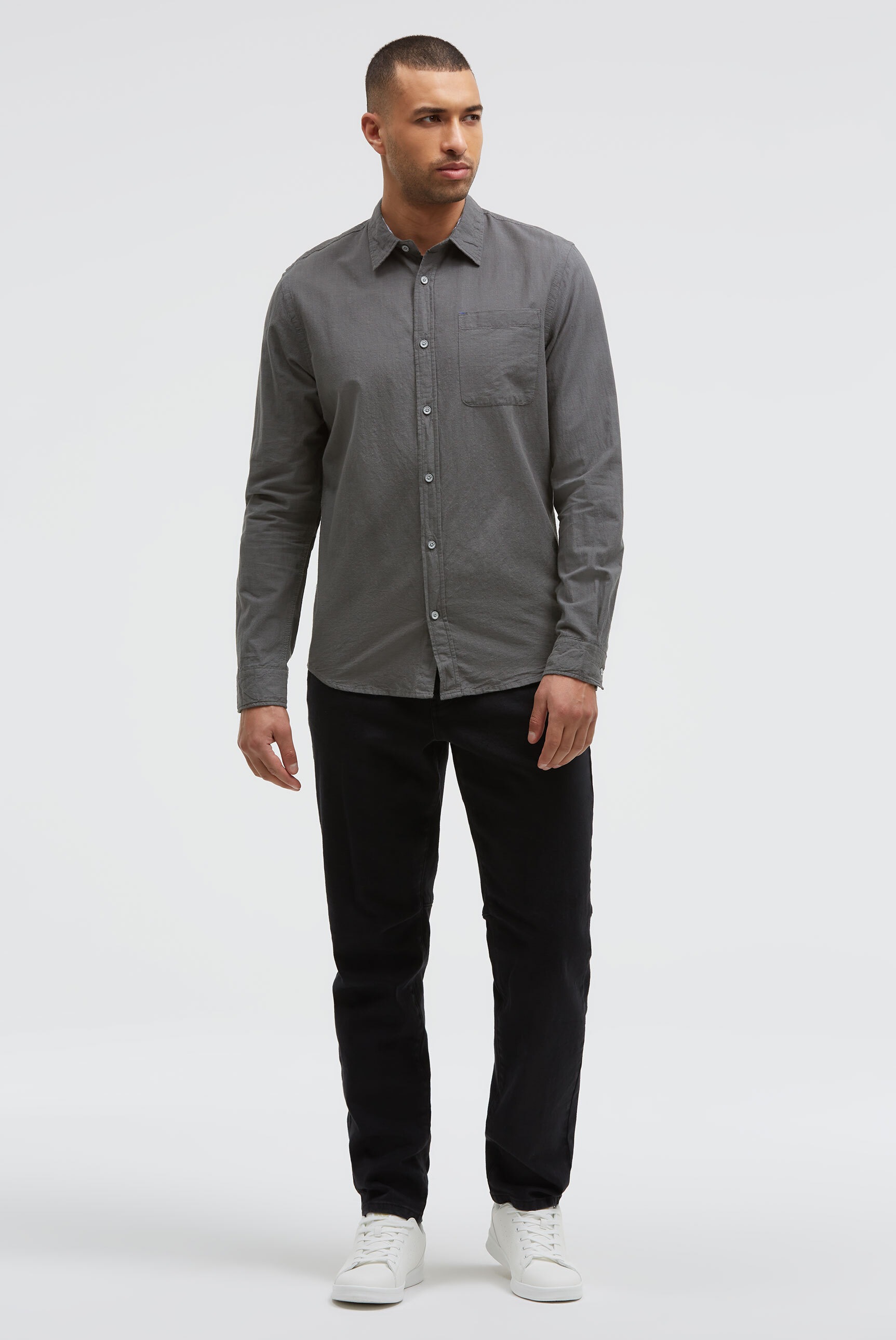 Thumbnail - CMPD Langarmhemd mit filigranem Streifenmuster