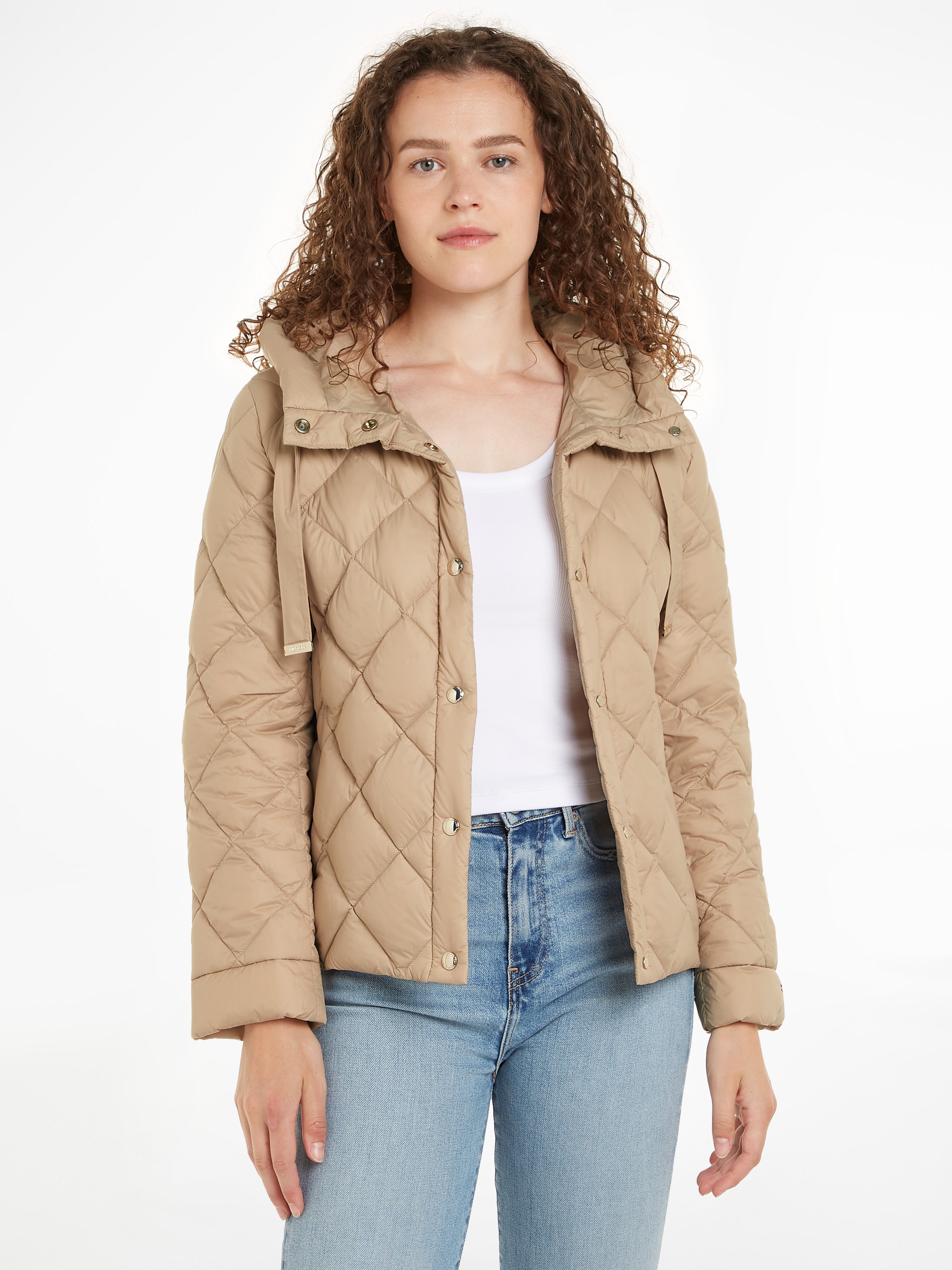 Steppjacke »CLASSIC LW DOWN QUILTED JACKET«, mit Kapuze, mit Steppung