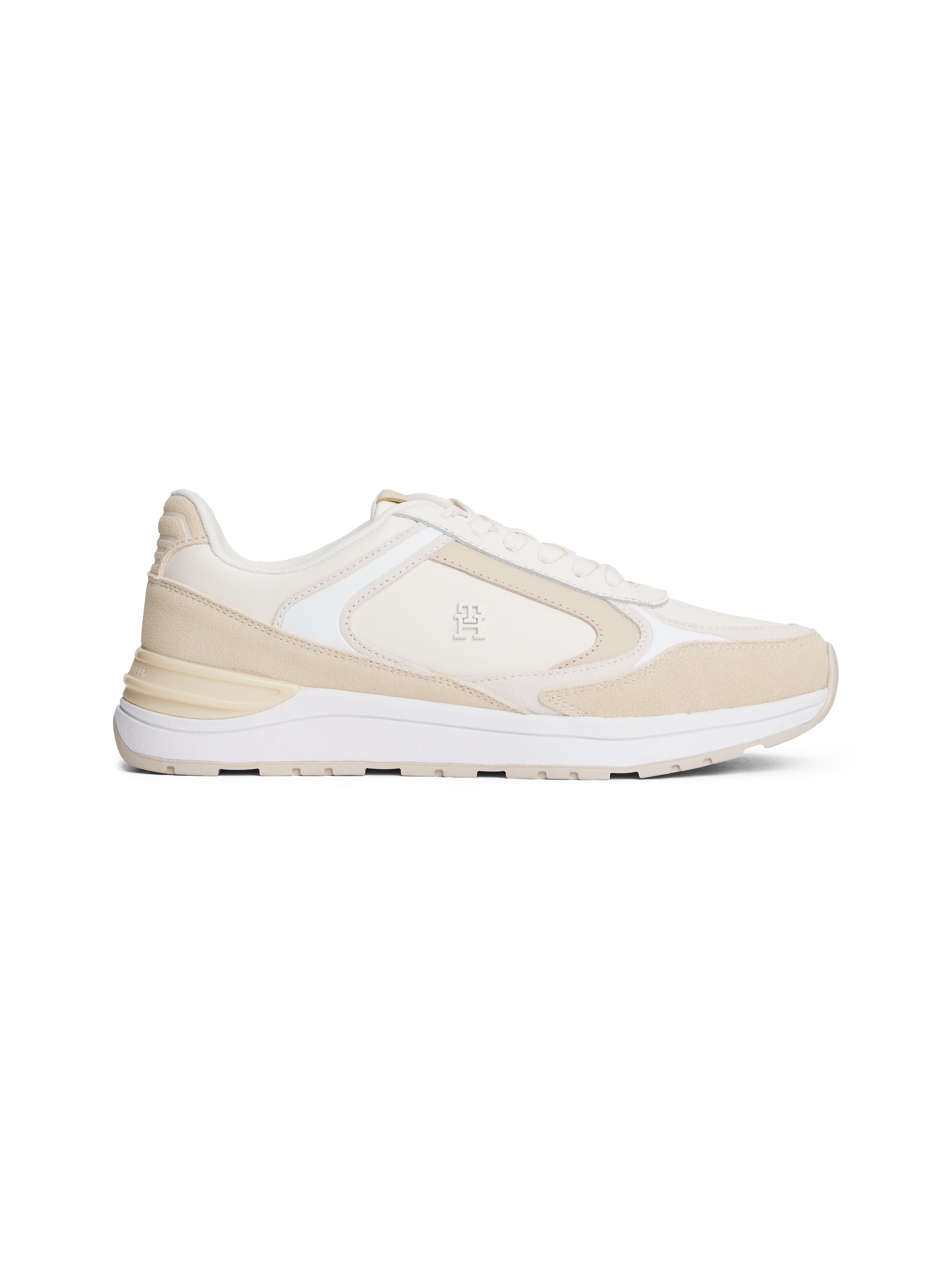 Tommy Hilfiger Keilsneaker »CASUAL FASHION RUNNER LTR«, Freizeitschuh, Halbschuh, Schnürschuh mit TH-Hardcover-Logo