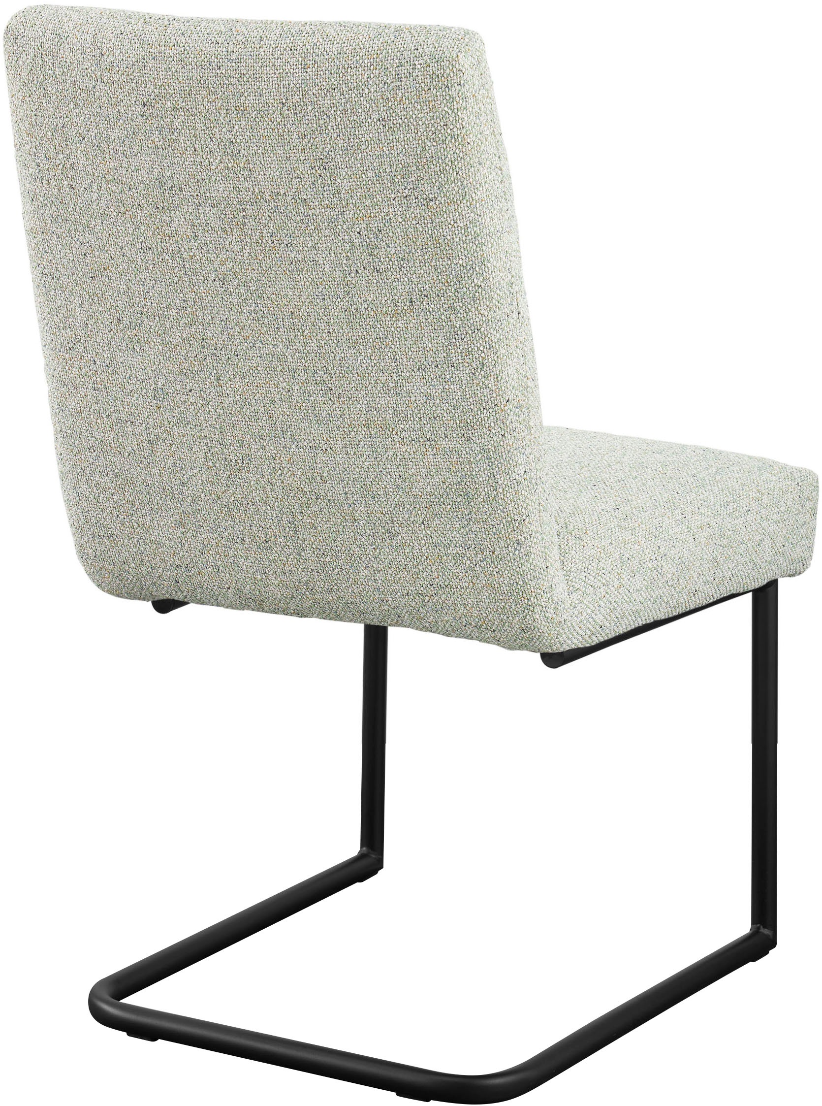 set one by Musterring Esszimmerstuhl »Tracy«, Webstoff, 2er-Set, Freischwingergestell schwarz, Sitz aus Webstoff, B52 x T65 cm