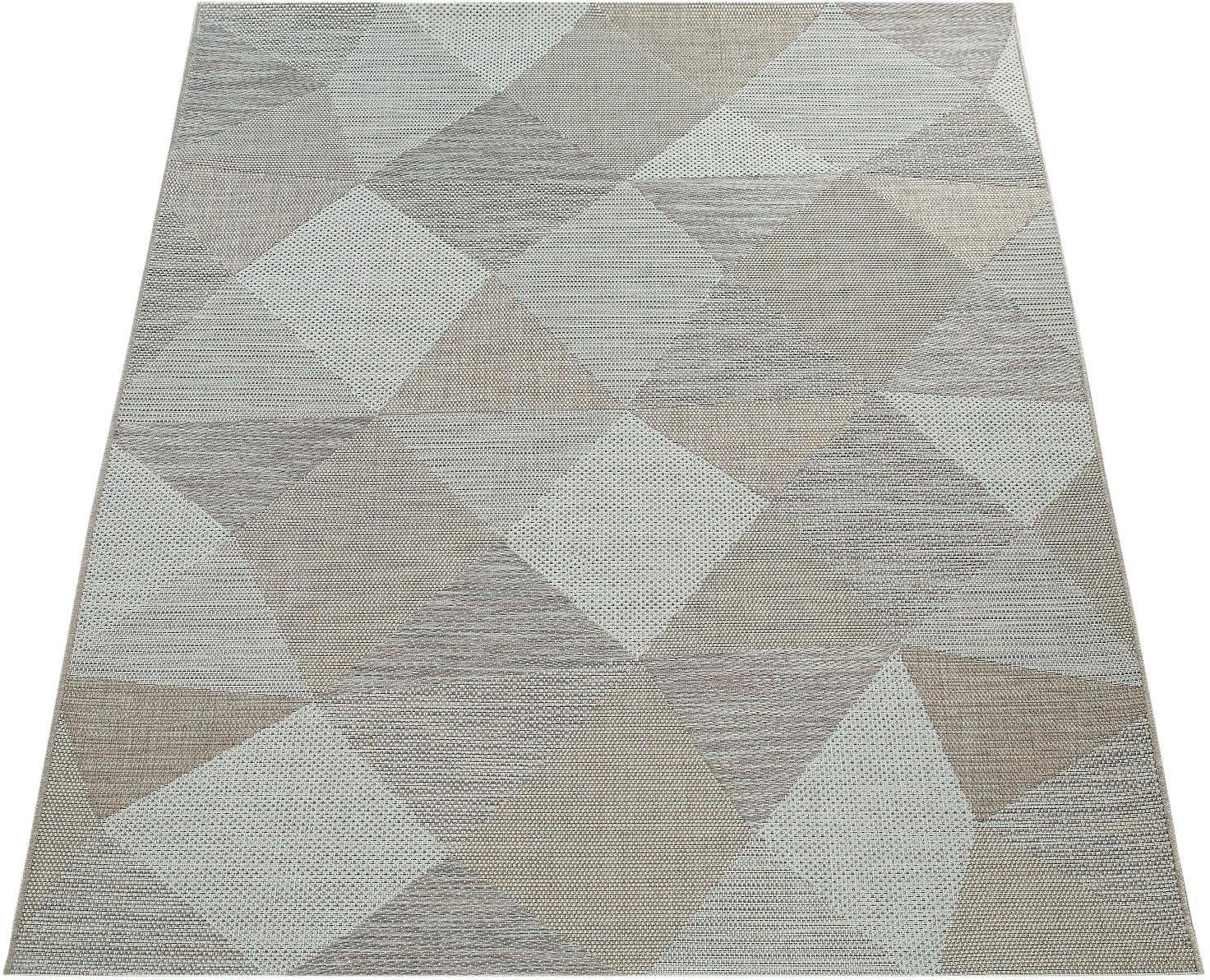 Paco Home Teppich "Kortrijk 743", rechteckig, Flachgewebe, modernes Design, Pastell-Farben, In- und Outdoor geeignet