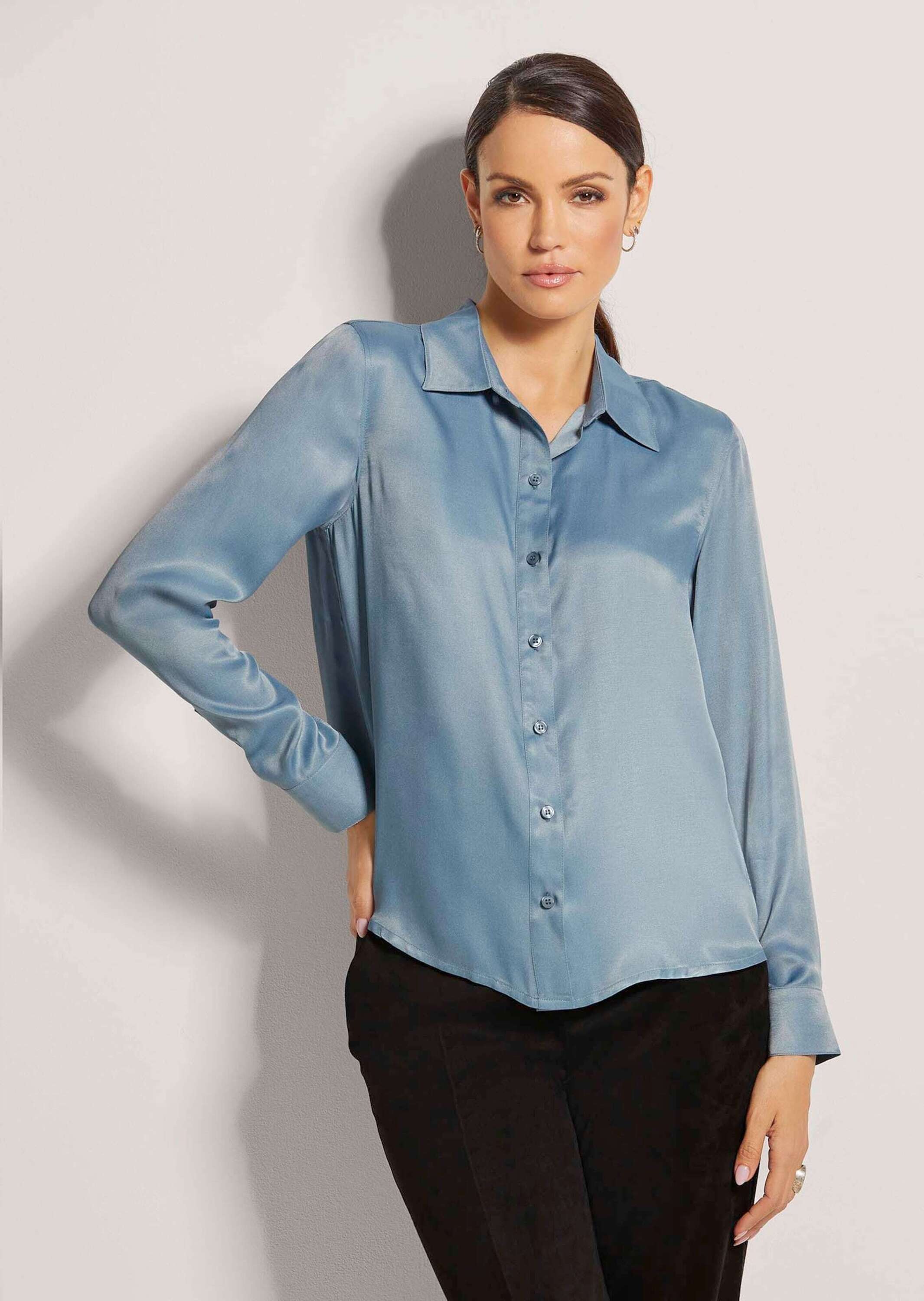 Thumbnail - MADELEINE Hemdbluse "Hemdbluse Elegante Viskosebluse mit Hemdkragen"