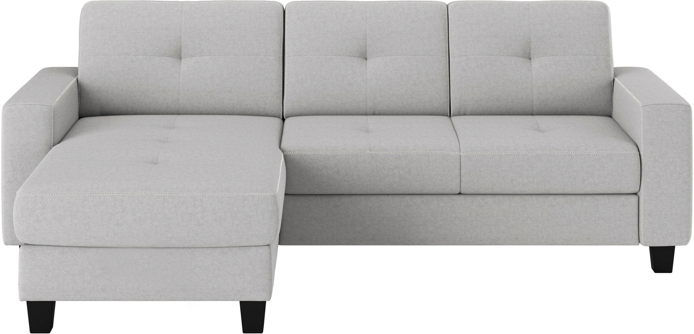 Places of Style Ecksofa »Varese«, wahlweise mit Bettfunktion und Bettkasten