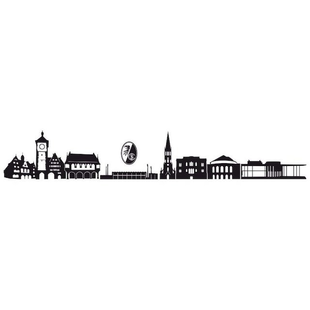 Wall-Art Wandtattoo »Fußball SC Freiburg Skyline + Logo«, (1 St.) kaufen |  BAUR