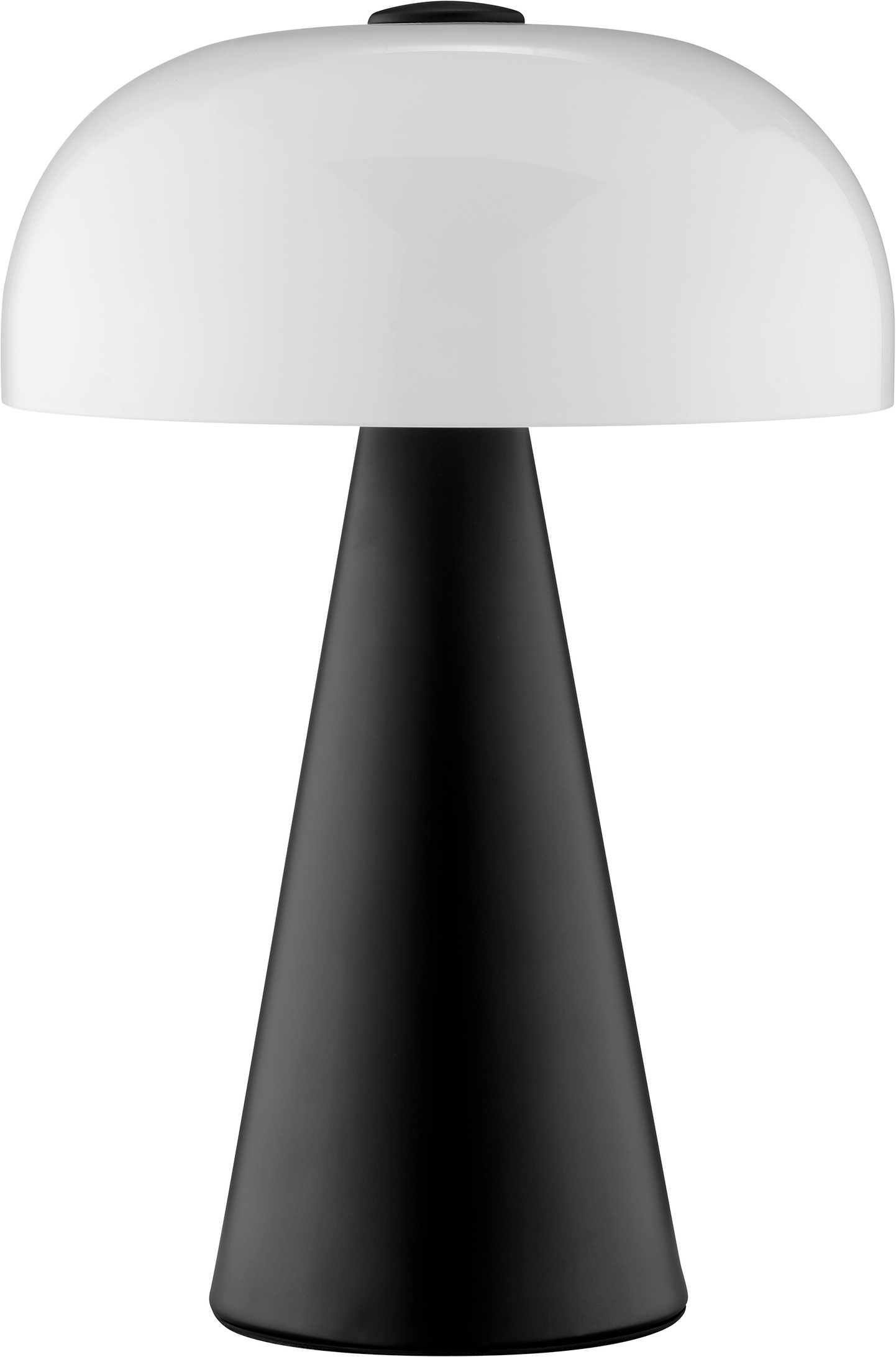 Brilliant Tischleuchte »Crescent« E14 1 Stk. Pilz Tischleuchte, 35 cm, Ø 24 cm, E14, Schalter am Kabel, schwarz