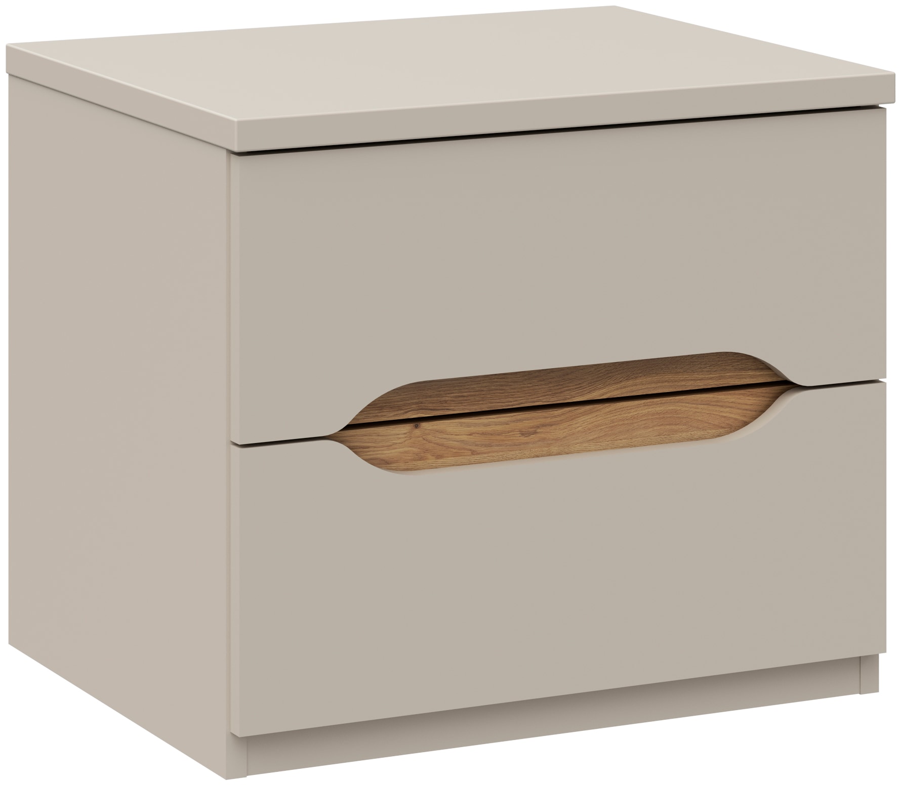 FORTE Nachtkommode, B/H/T 50,4/44,3/41,5 cm Nako ohne Griffe