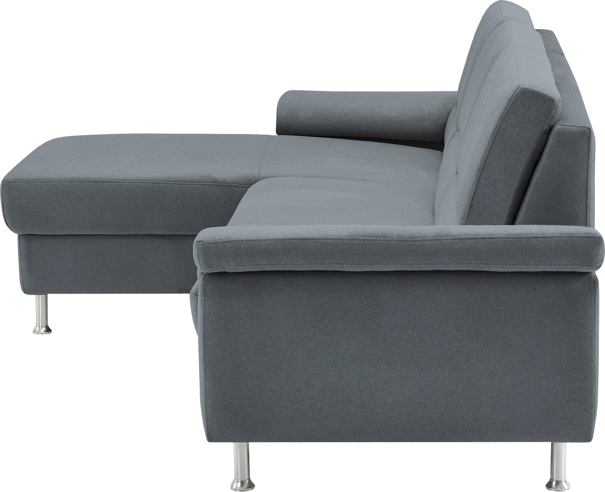 CALIZZA INTERIORS Ecksofa »Onyx L-Form«, Recamiere links oder rechts, wahlweise mit Bettfunktion, Breite 270 cm