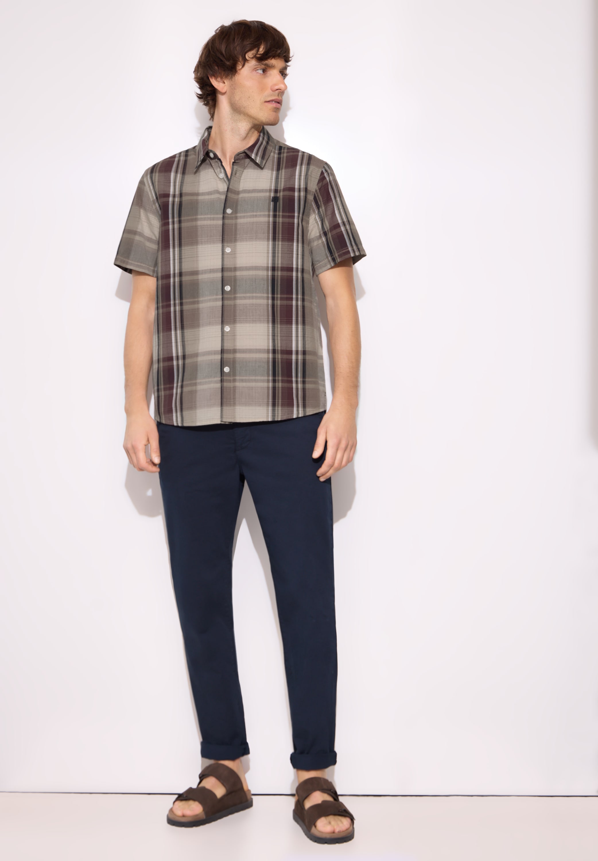 STREET ONE MEN Karohemd aus reiner Baumwolle
