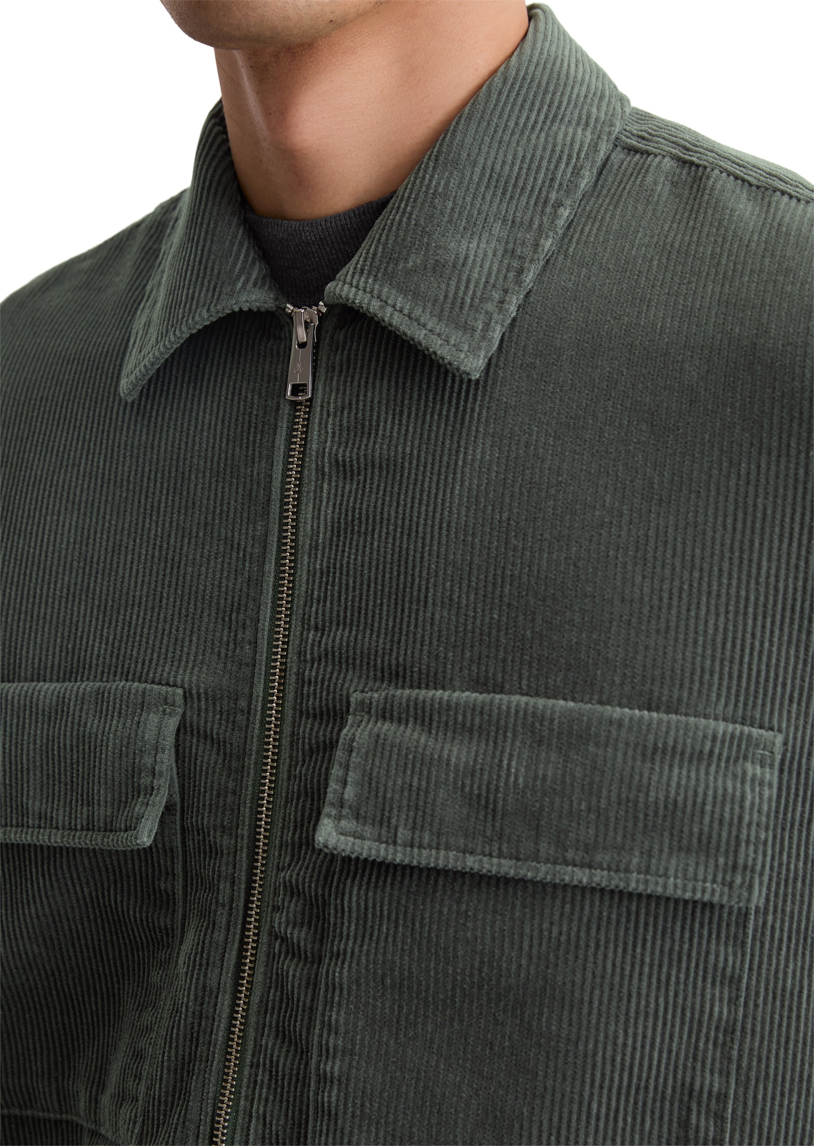 Thumbnail - Marc OPolo Hemdjacke Reißverschluss, Brusttaschen, Lockerer Fit