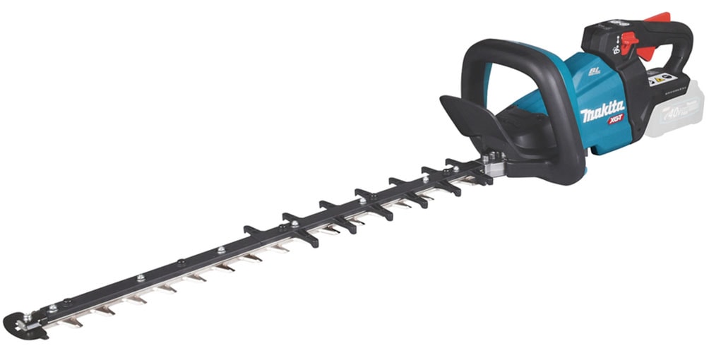 Makita Akku-Heckenschere ""UH006GZ" XGT, 40V max., 60 cm, 25 mm, ohne Akku und Ladegerät" () bürstenlos, für dicke Zweige bis Ø25mm, dreiseitig geschliffen