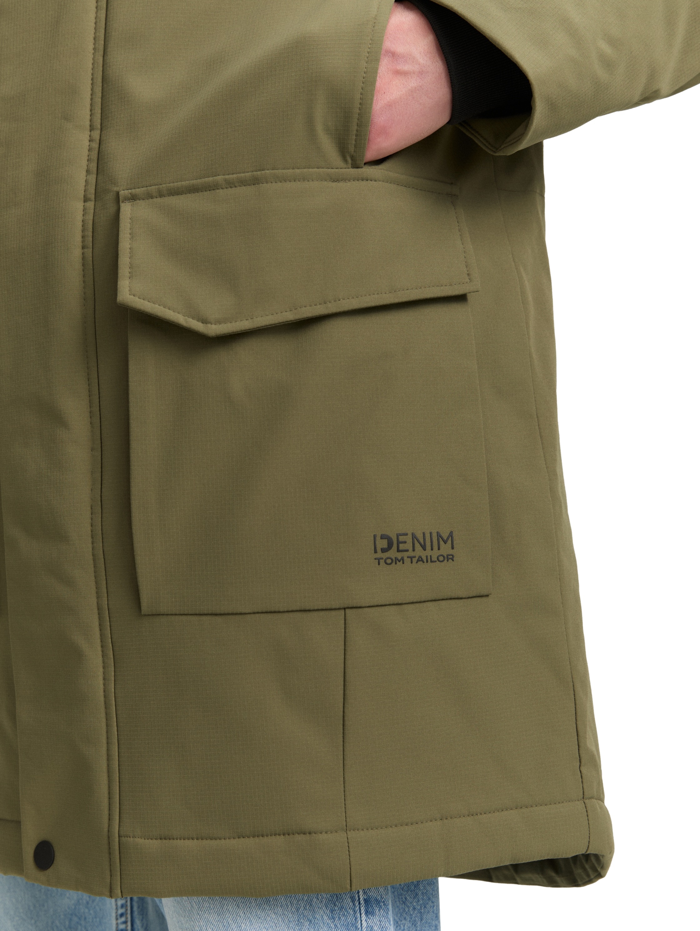 Thumbnail - TOM TAILOR Denim Parka mit Kapuze mit wasserabweisender Funktion