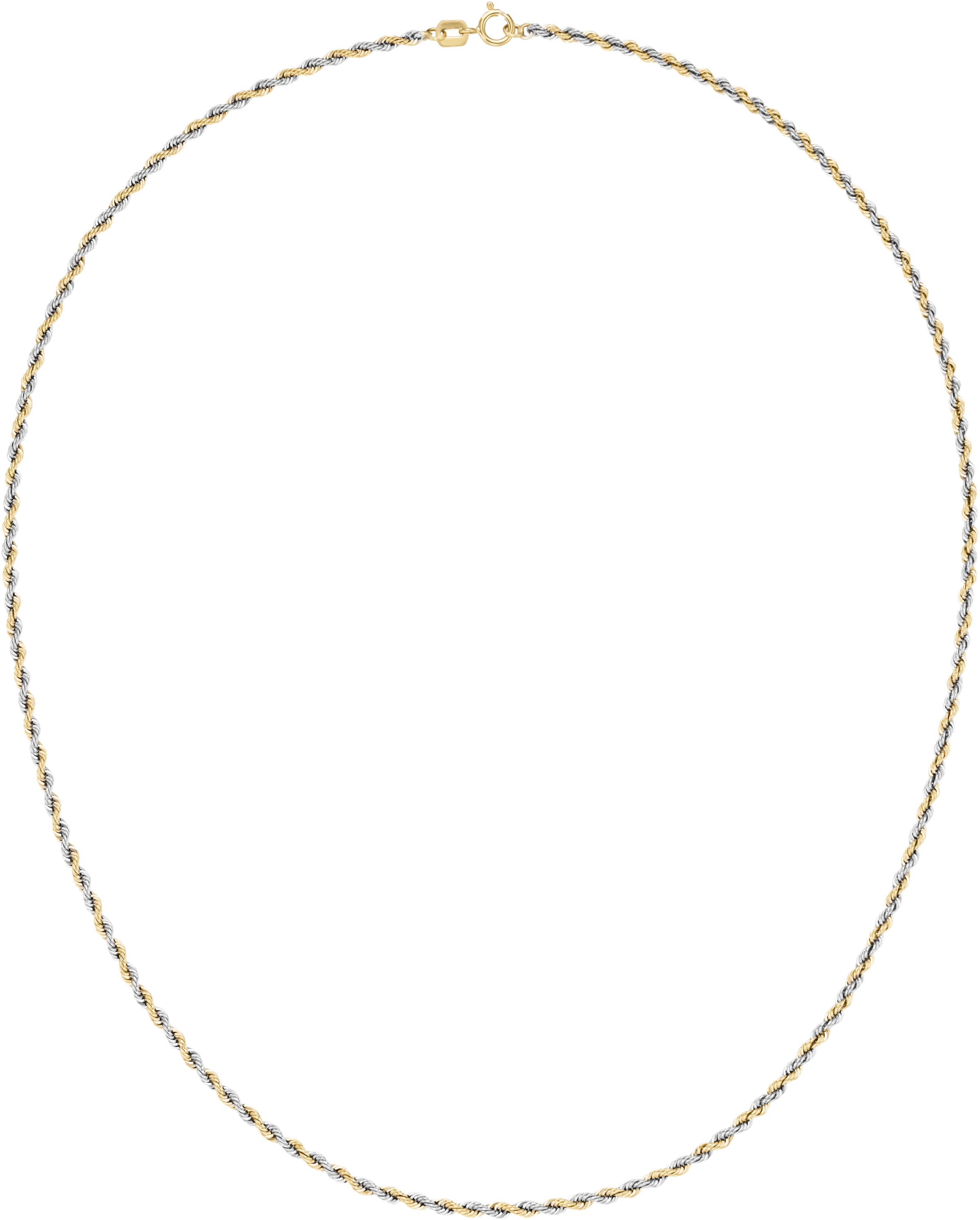 Goldkette »Schmuck Geschenk Gold 375 Halsschmuck Halskette Kordelkette bicolor«