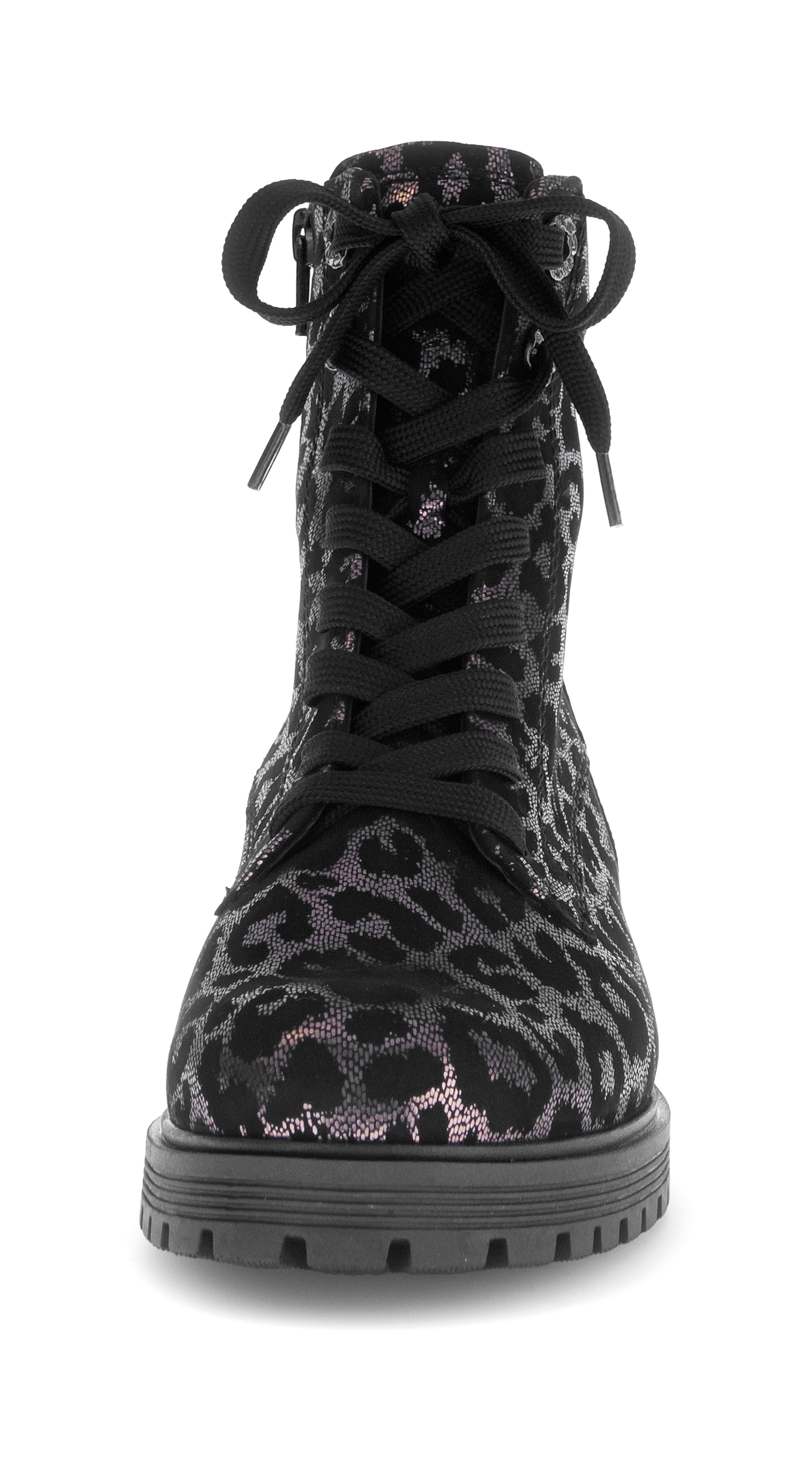 Gabor Schnürstiefelette »PISA«, Blocakabsatz, Schnürboots im Animal-Look, Komfortweite H