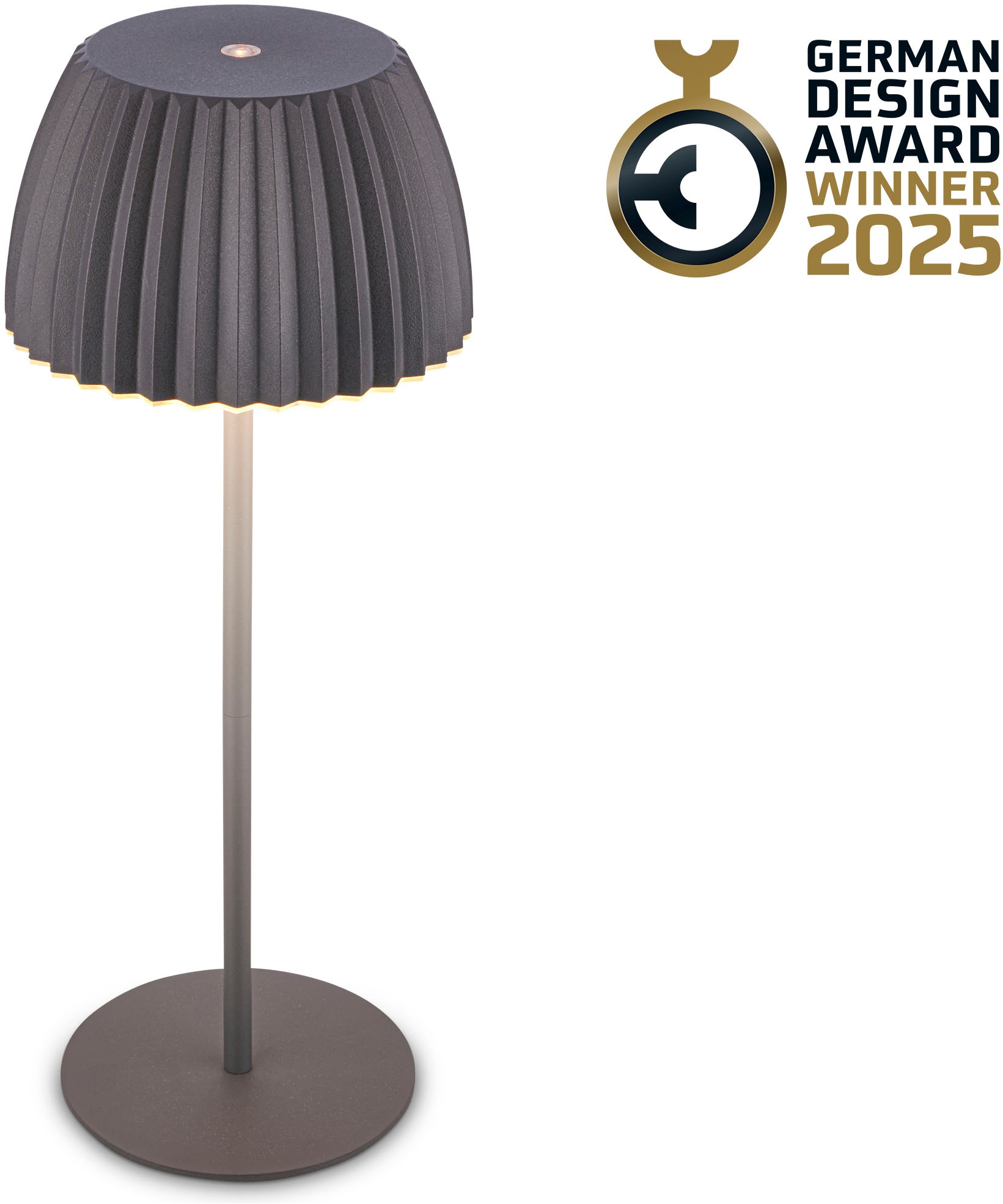 LED Tischleuchte "Akku LED Tischleuchte", grau, BRILONER LEUCHTEN, Leuchten