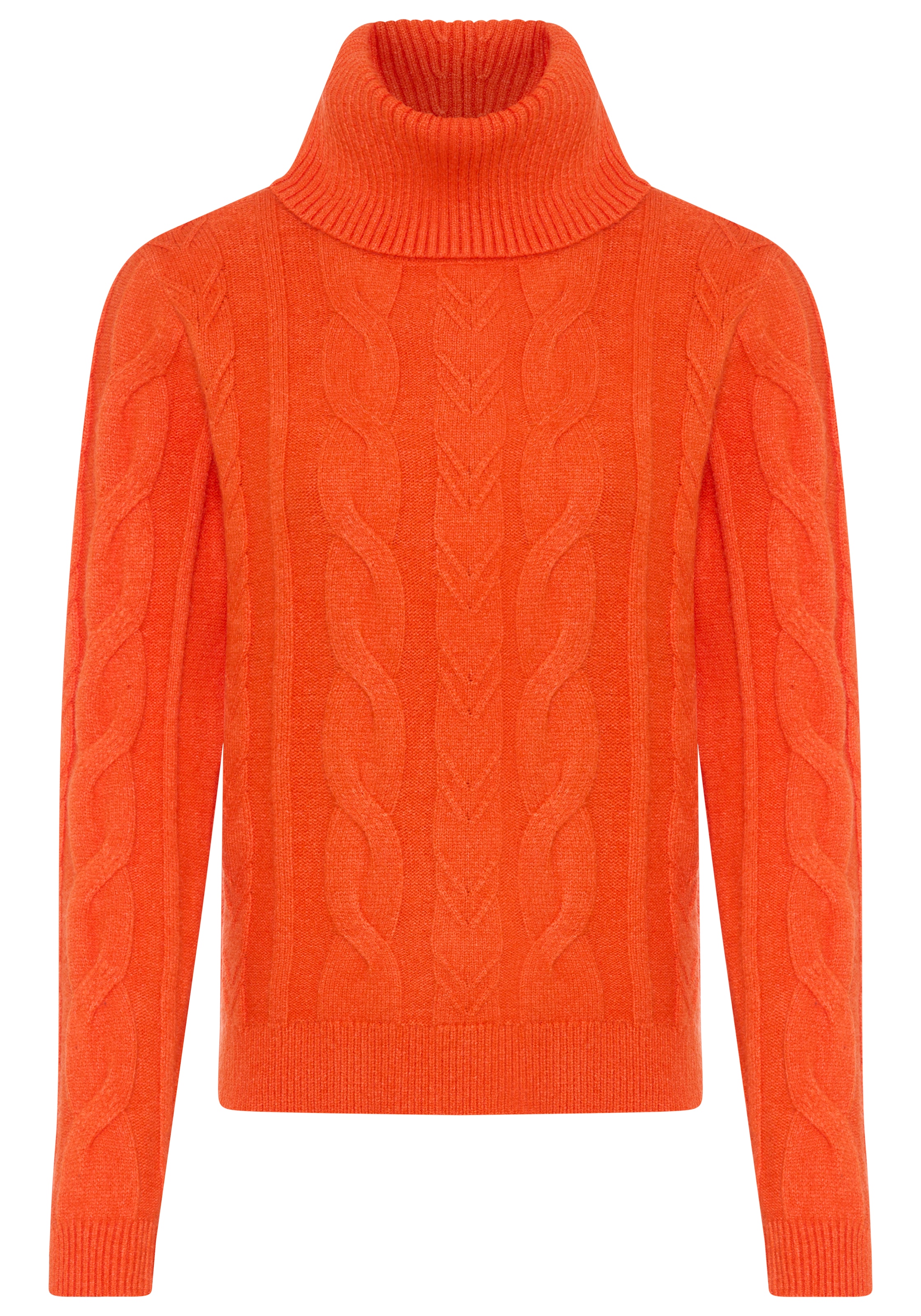 KangaROOS Rollkragenpullover, mit Zopfstrickmuster