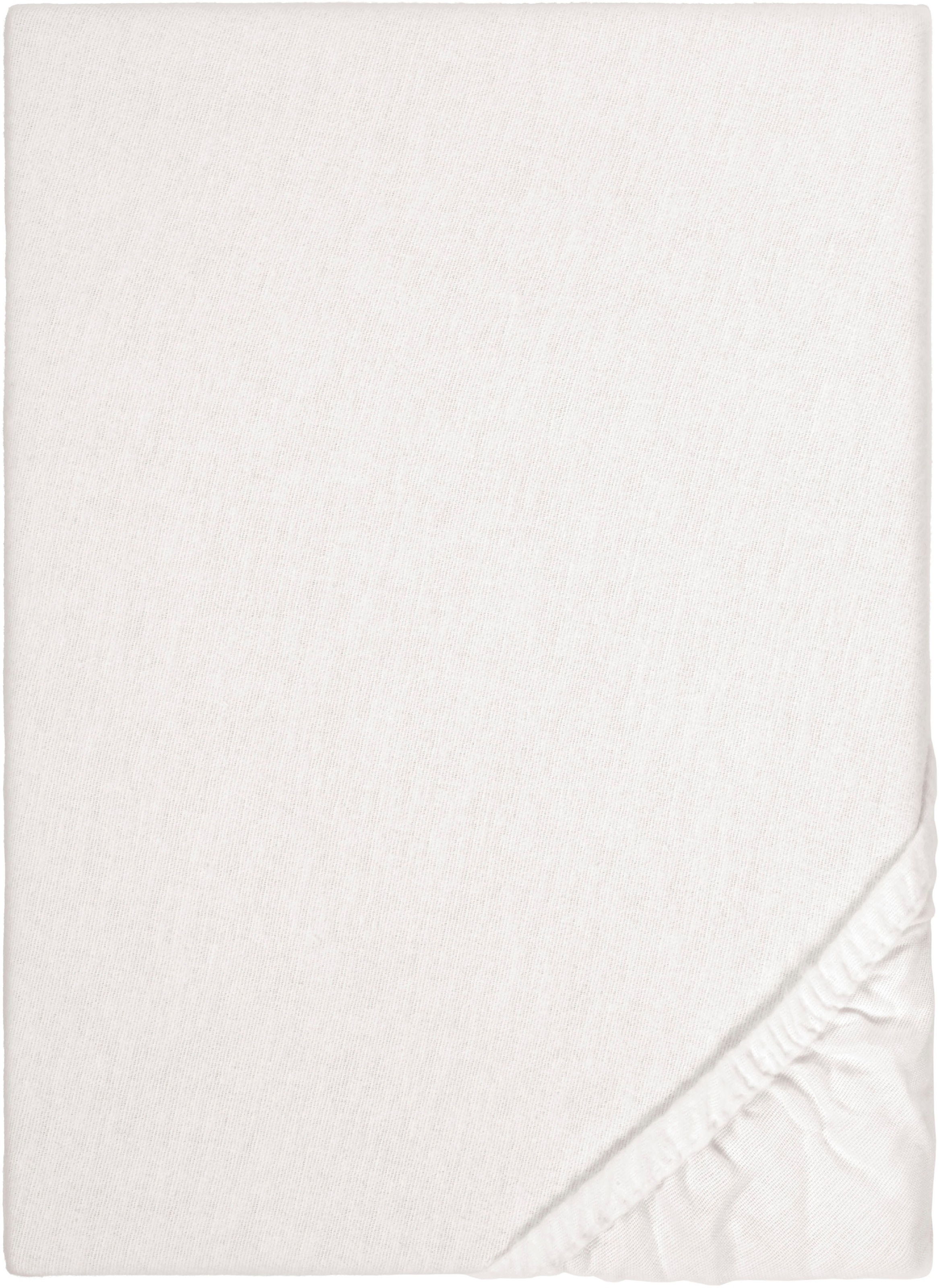 Biberna Spannbettlaken »Biber in Gr. 90x200, 140x200 oder 180x200 cm«, aus Baumwolle, für Matratzen bis 22 cm Höhe, Winter, Bettlaken