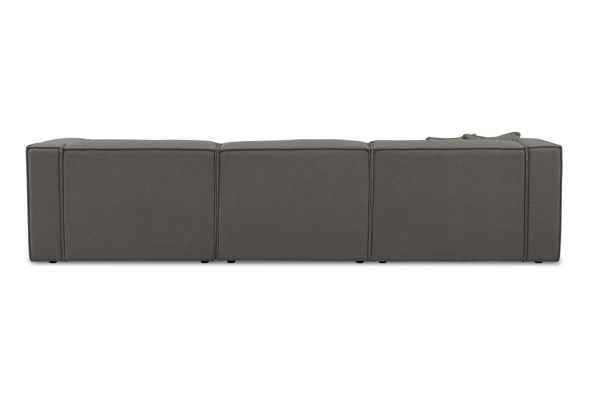 OTTO home Ecksofa »Tammie« Breite 312 cm, Webstoff fein, bodentief, mit Wellenunterfederung