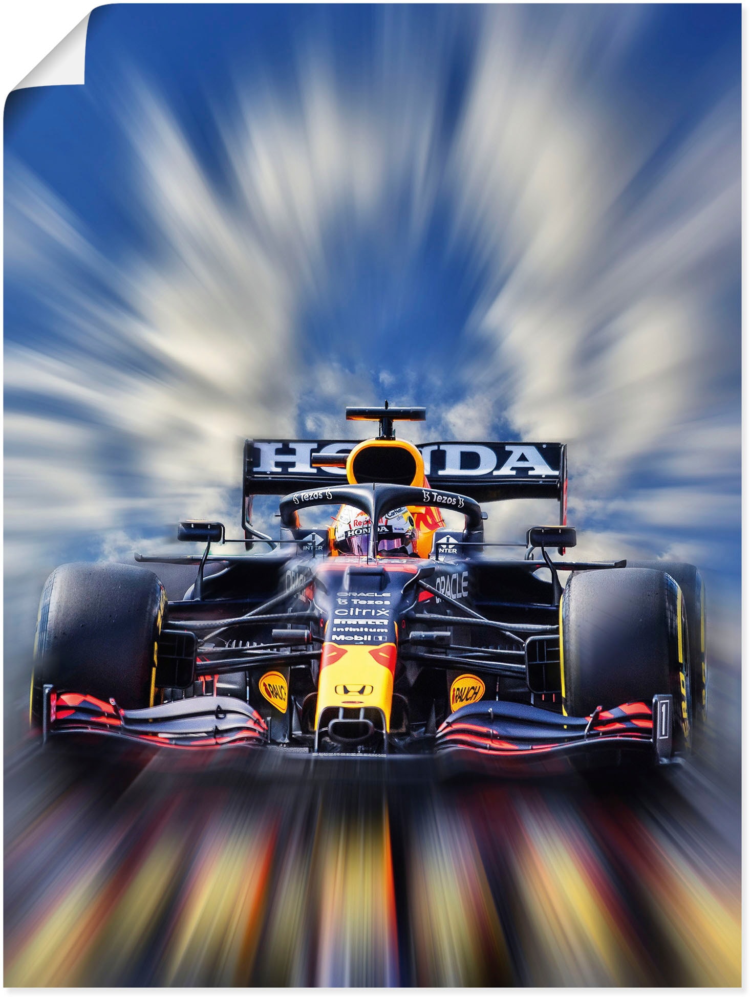 Artland "Max Verstappen - Weltmeister der Formel1" Auto 1 Stk. tlg. als Alu günstig online kaufen