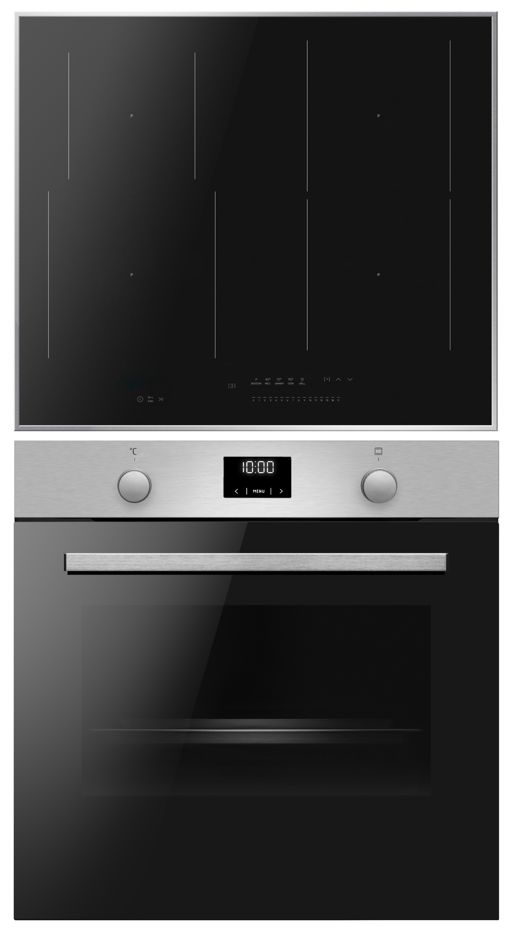 Amica Backofen-Set "EBIX 955 100 E FlexConnect" mit Teleskopauszug nachrüstbar Steam Clean Mehr Freiheit für deine Küche – FlexConnect macht’s möglich