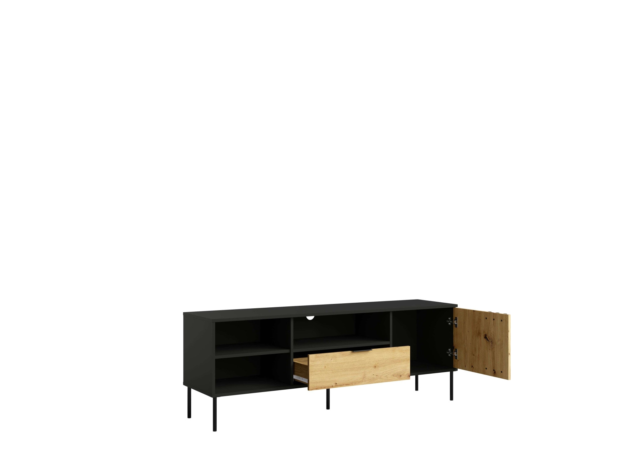   Lowboard »AELLOR TV-Schrank mit viel Stauraum, modernes Design« TV-Kommode mit Schublade, einem geschlossenen und 2 offenen Fächern