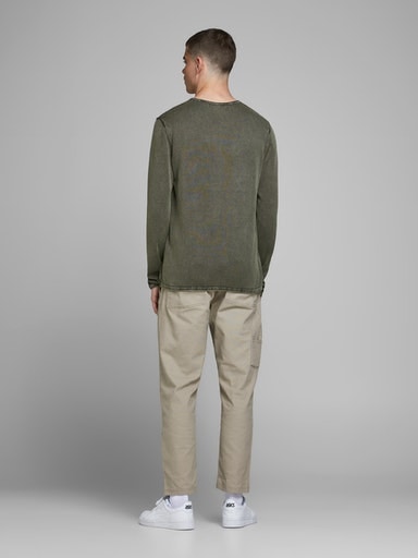 Jack & Jones Strickpullover »JJELEO KNIT CREW NECK NOOS«, mit Rundhalsausschnitt