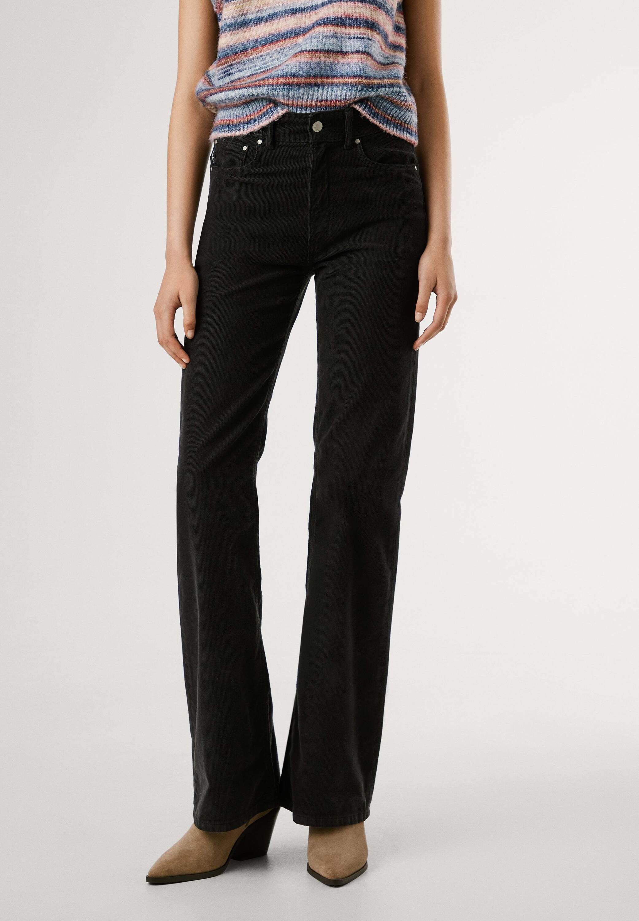 Pepe Jeans Funktionshose "trousers HIGH WAIST FLARE WILLA CORDUROY"