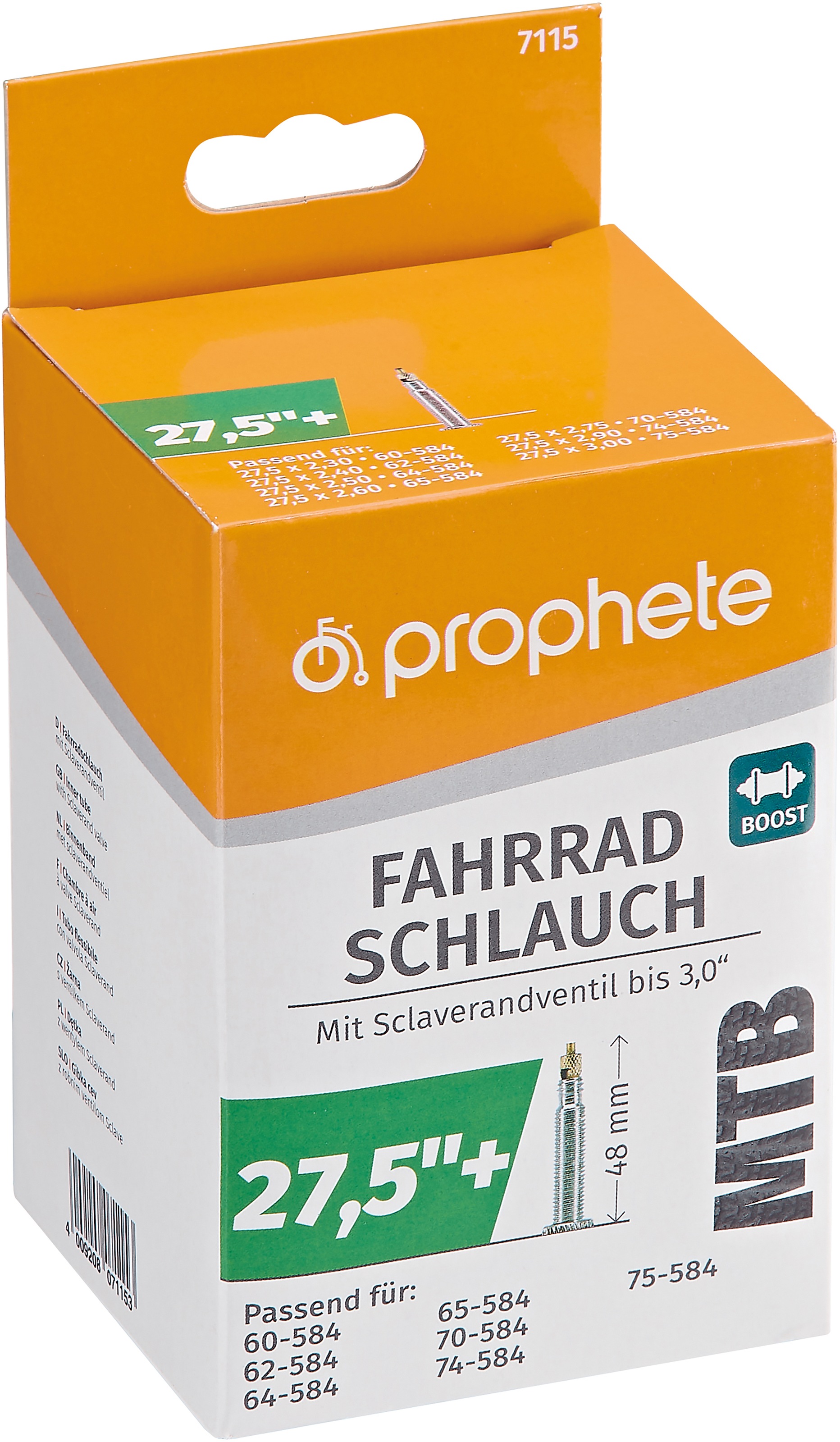 Prophete Fahrradschlauch "MTB Boost Size"