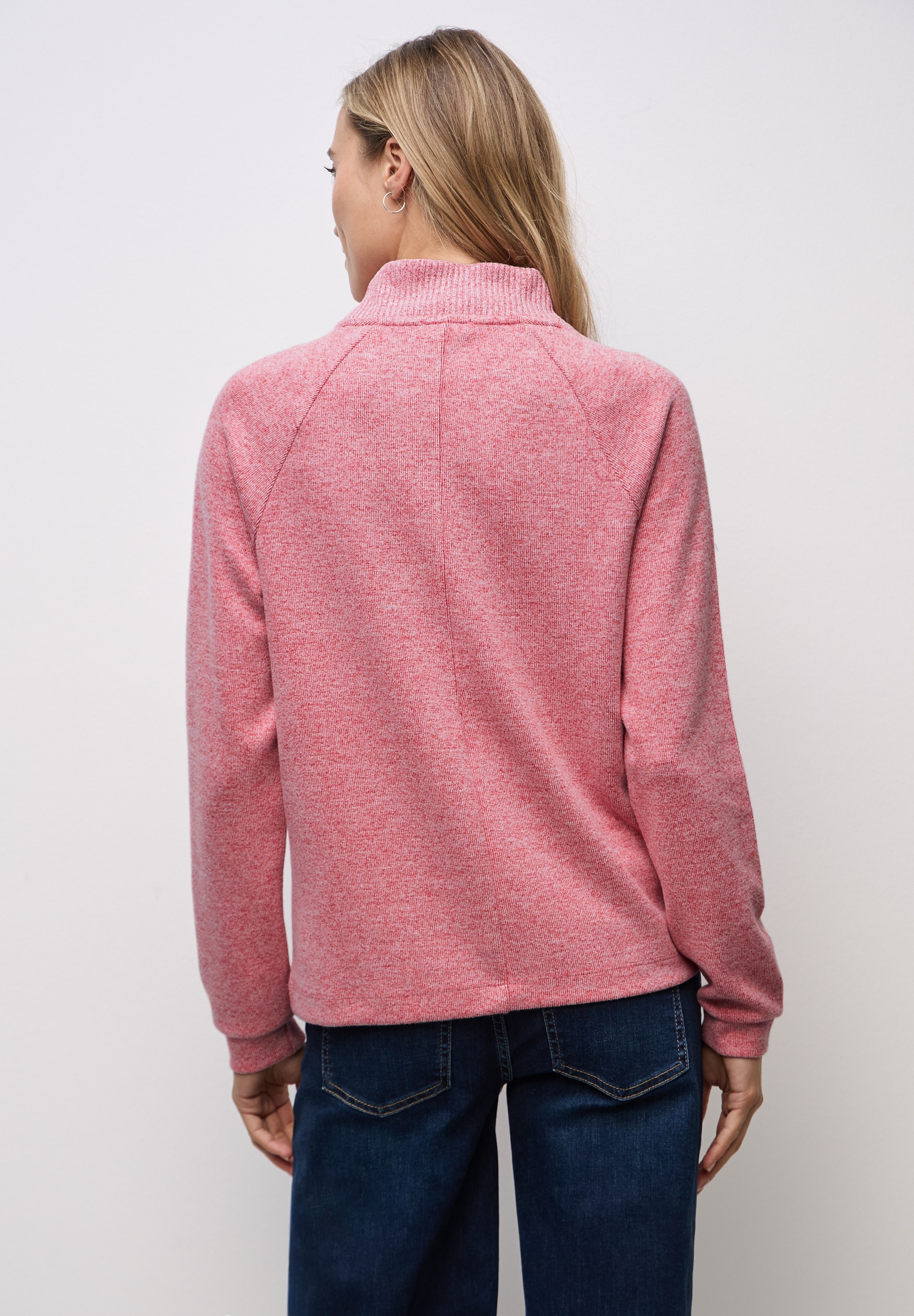 STREET ONE Langarmshirt im Melange Look