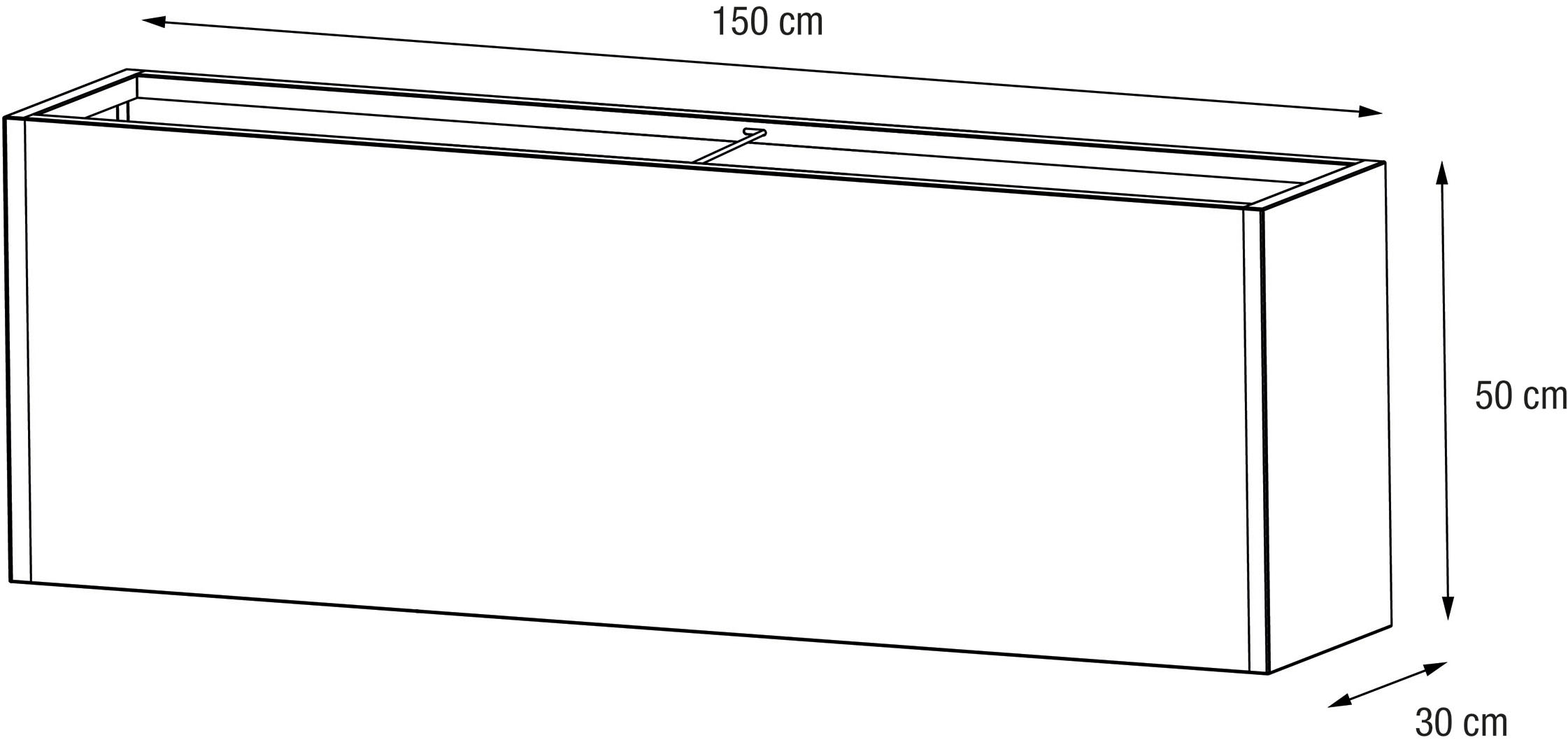 Herstera Garden Pflanzkübel »Cube« BxTxH: 150x30x50 cm