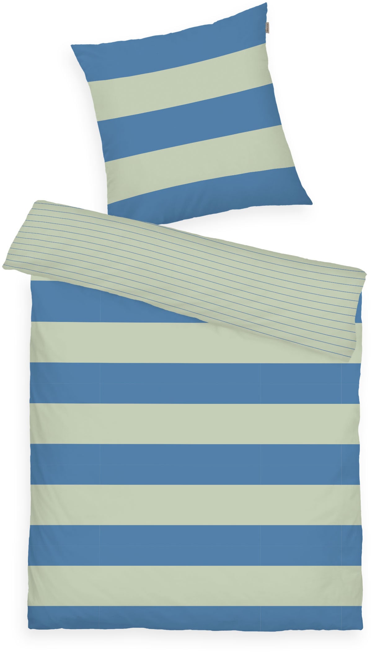 TOM TAILOR HOME Bettwäsche »BOLD STRIPES in Gr. 135x200cm, 155x220cm oder 200x220cm«, (3 tlg.), new bedroom, mit farbigem Markenreißverschluss