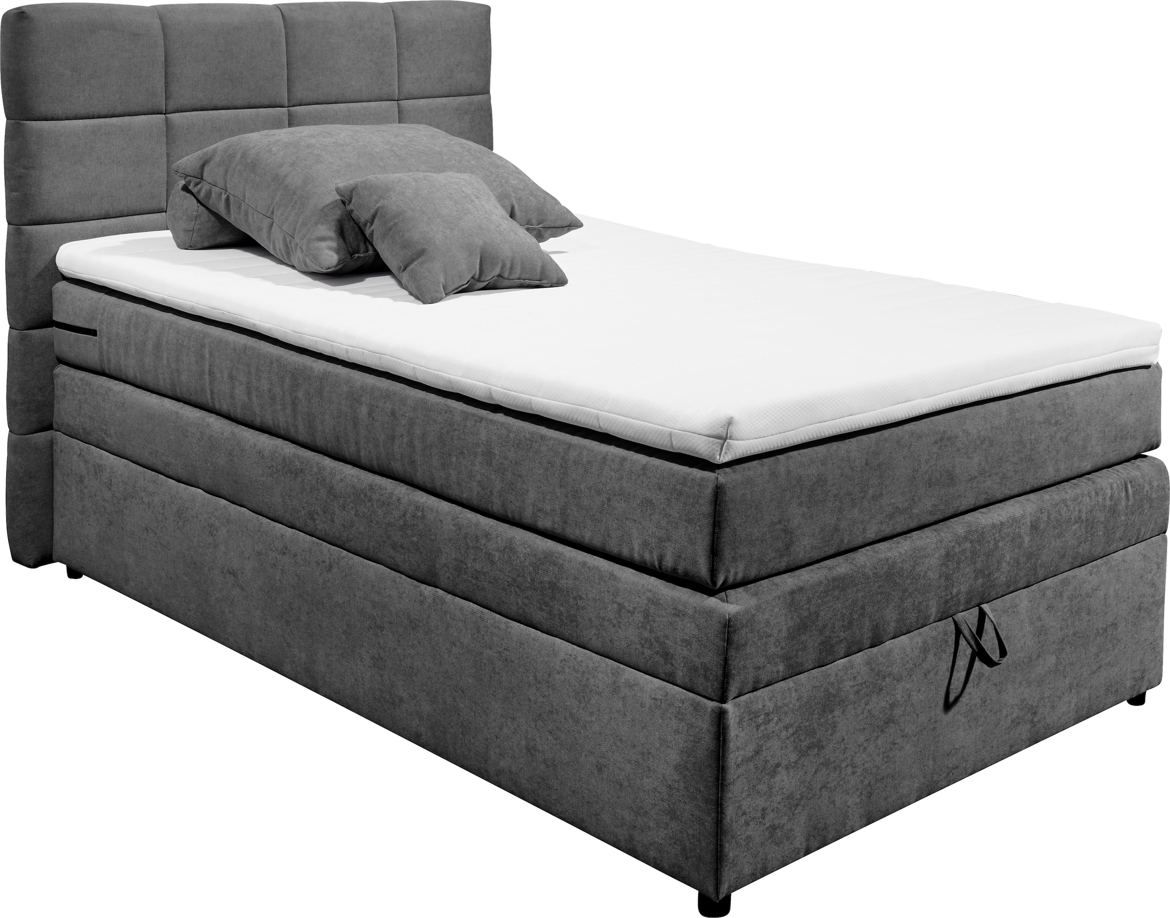 ED EXCITING DESIGN Boxspringbett »Tacoma«, inkl. Bettkasten und Topper