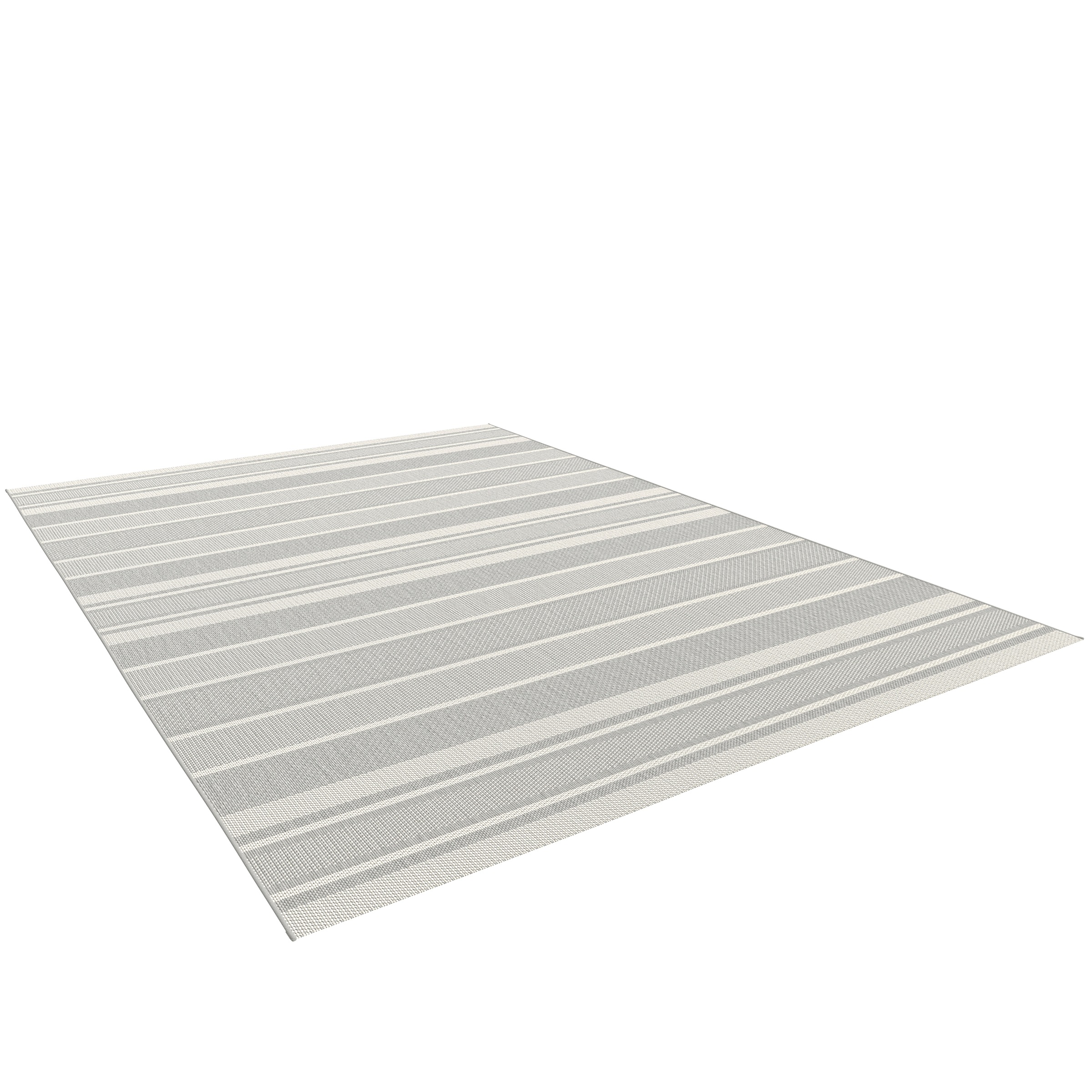 Primaflor-Ideen in Textil Teppich »Outdoorteppich ELDORADO Rigato, Made in Belgium«, rechteckig, 4 mm Höhe, Flachgewebe, gestreift, Scandi, In- und Outdoor geeignet, wasserfest