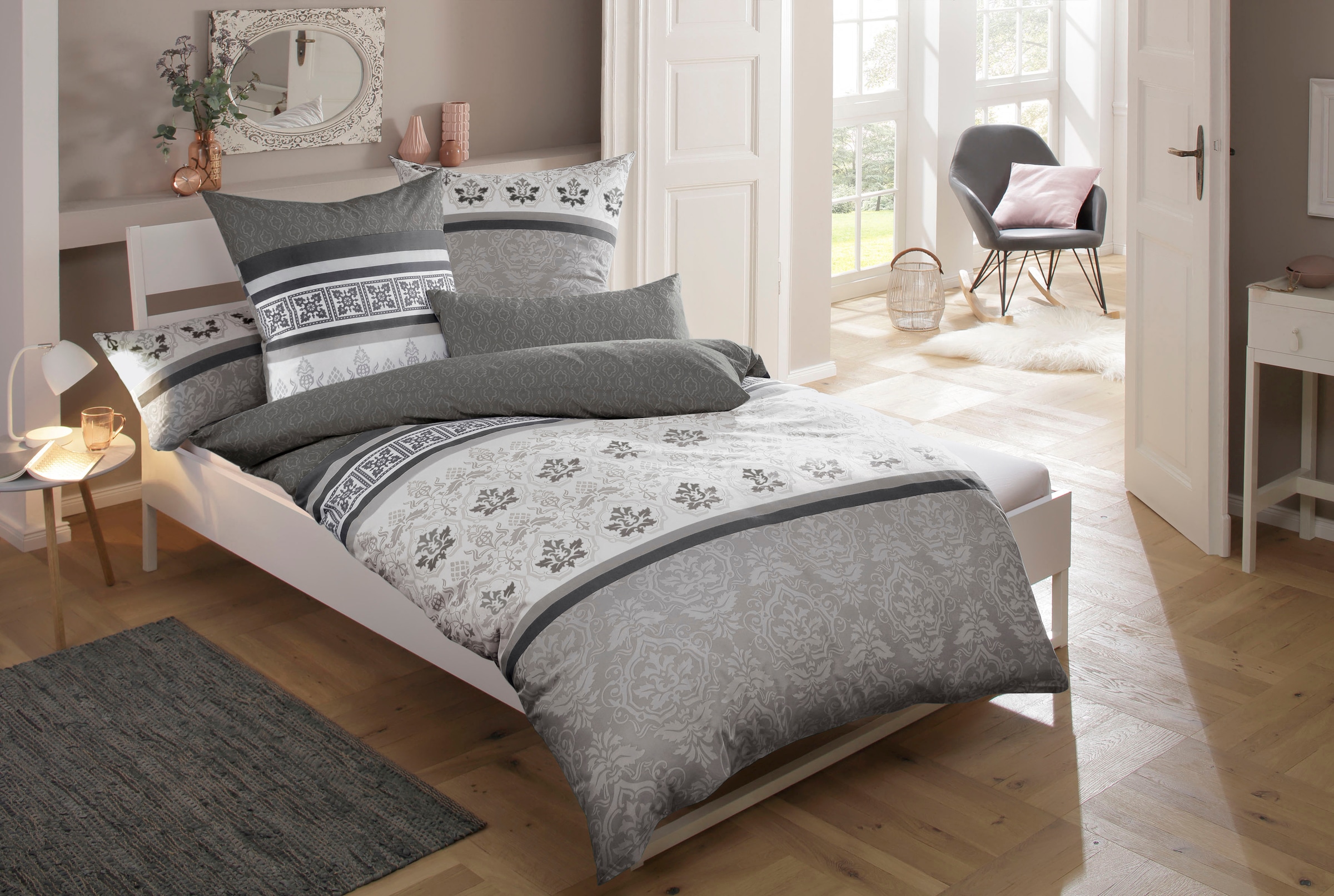 Bettwäsche »Cremona in Renforcé, Biber (Flanell) und PolyCotton Qualität, romantisch,...