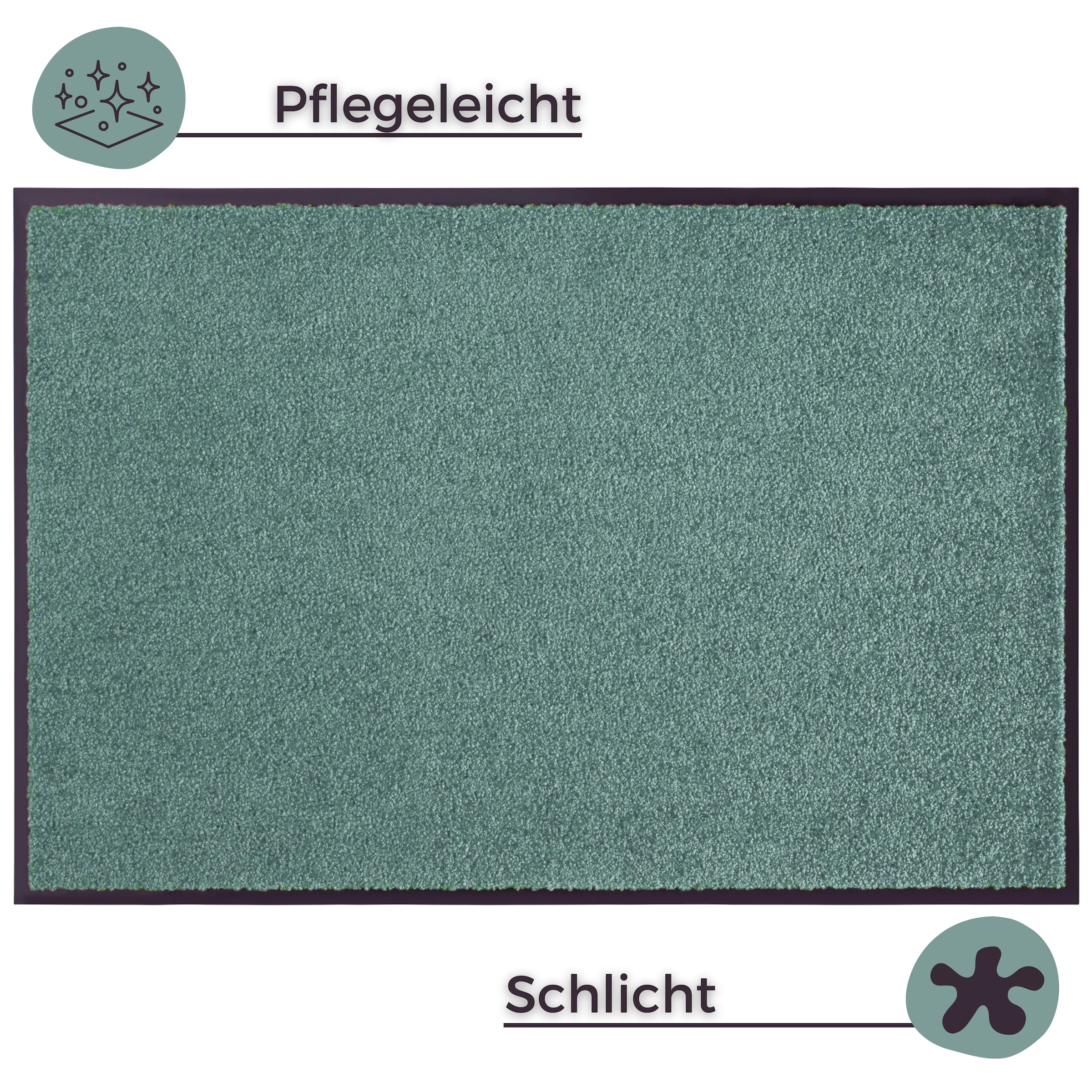 HANSE Home Fußmatte »Wash & Clean«, rechteckig, 7 mm Höhe, Schmutzfangmatte, Türmatte, In- und Outdoor, Teppich, Läufer, waschbar