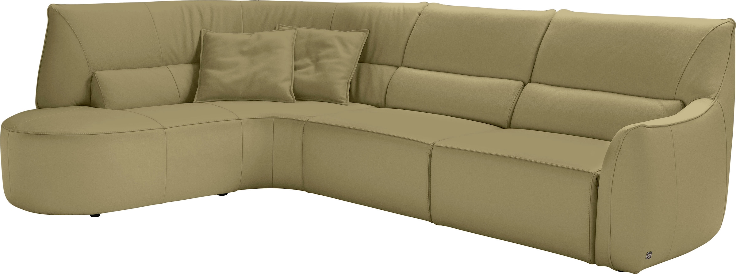 Egoitaliano Ecksofa "Puffy, extravagant & edel, Retro Designsofa, hoher Sit günstig online kaufen