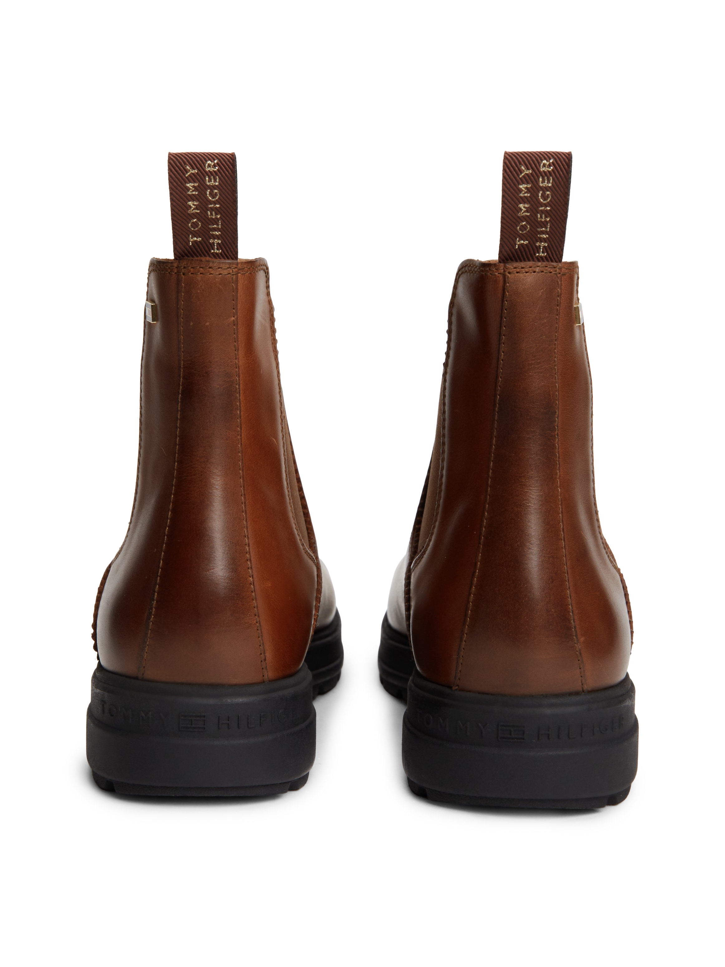 Tommy Hilfiger Chelseaboots »TH FLAG OUTDOOR CHELSEA BOOT«  Blockabsatz, Schlupfboots mit beidseitigem Stretcheinsatz