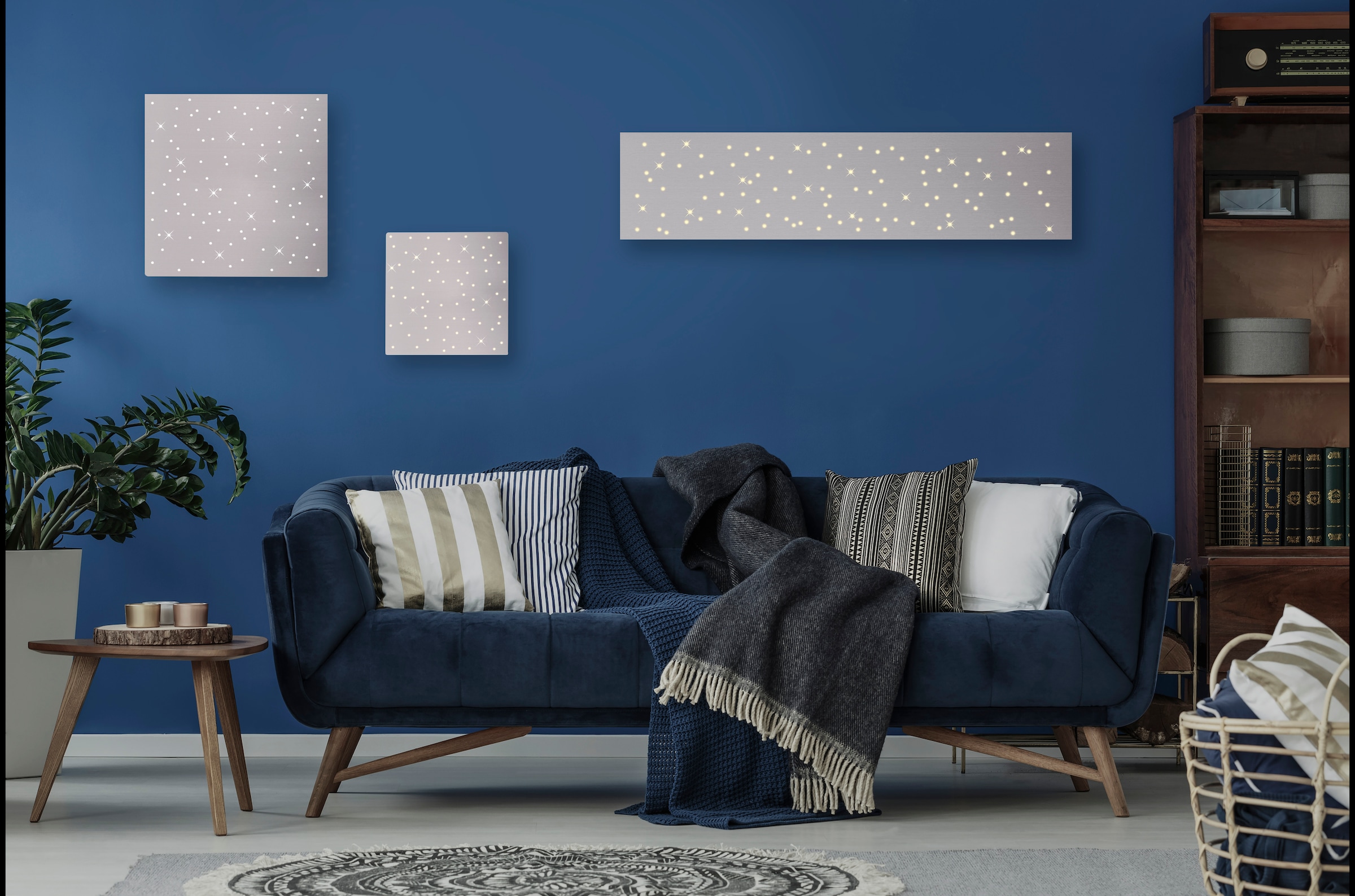 JUST LIGHT LED Deckenleuchte »SPARKLE«, 1 flammig, Leuchtmittel LED-Board | LED fest integriert, CCT - über Fernbedienung und Schalter