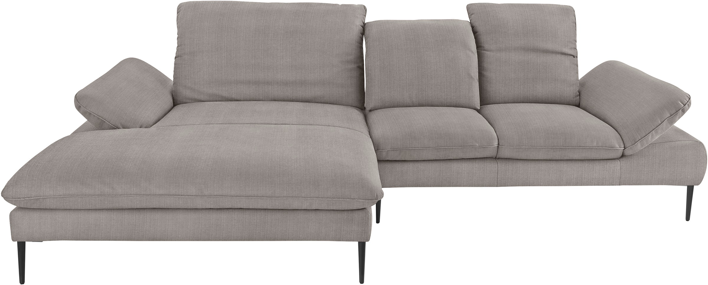 Thumbnail - W.SCHILLIG Ecksofa "enjoy&MORE, Designsofa, elegant und bequem, L-Form", Sitztiefenverstellung, Füße schwarz pulverbesch...