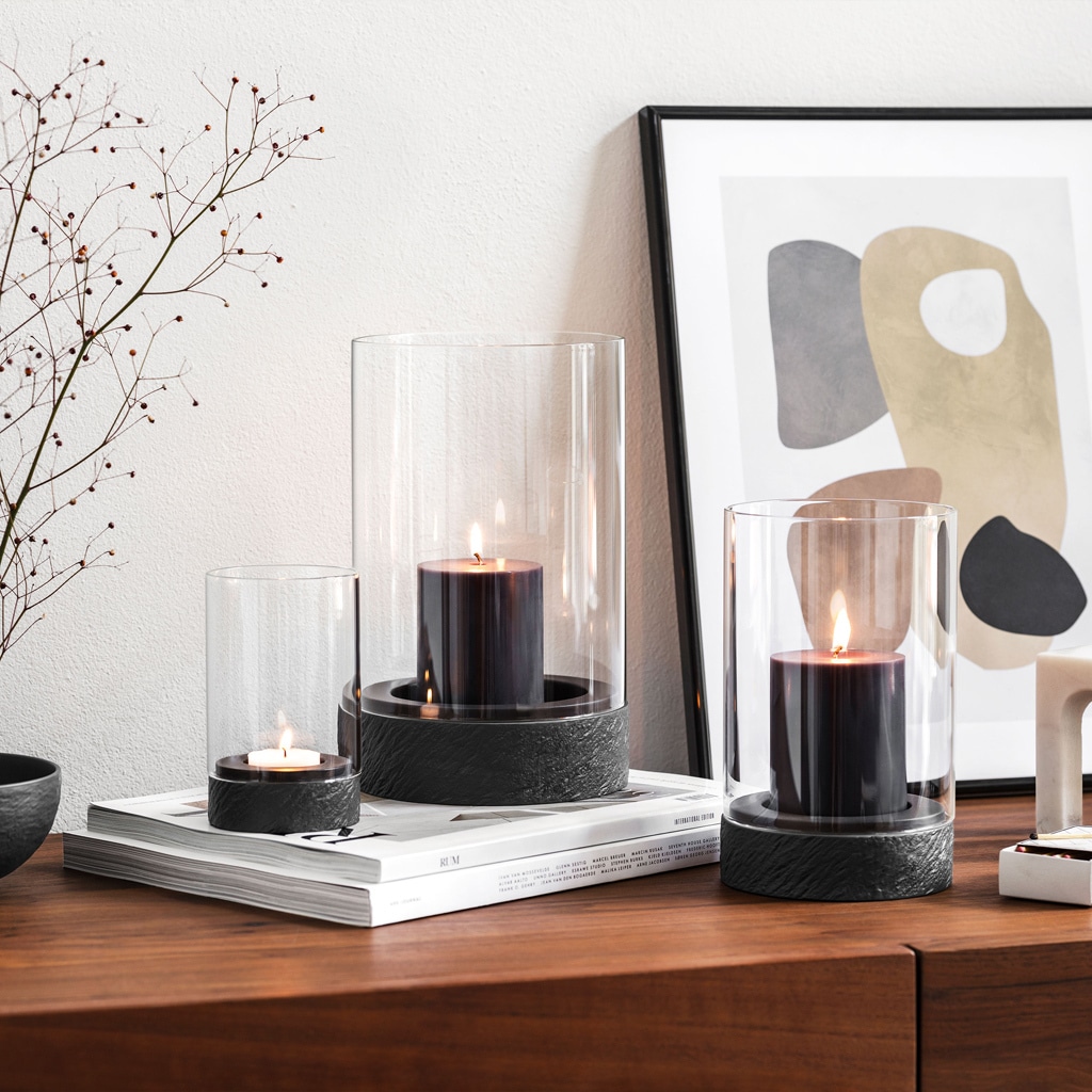 Villeroy & Boch Windlicht »Windlicht Manufacture Rock Home 20 cm schwarz«