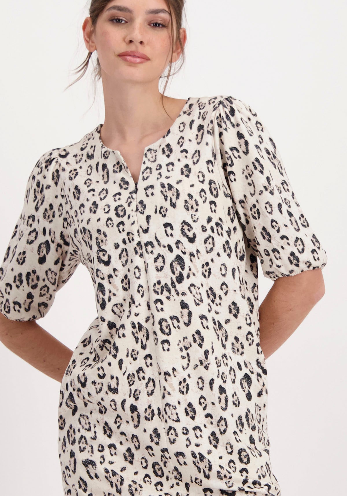 Monari Sweatkleid, mit allover Animalprint für kaufen | BAUR