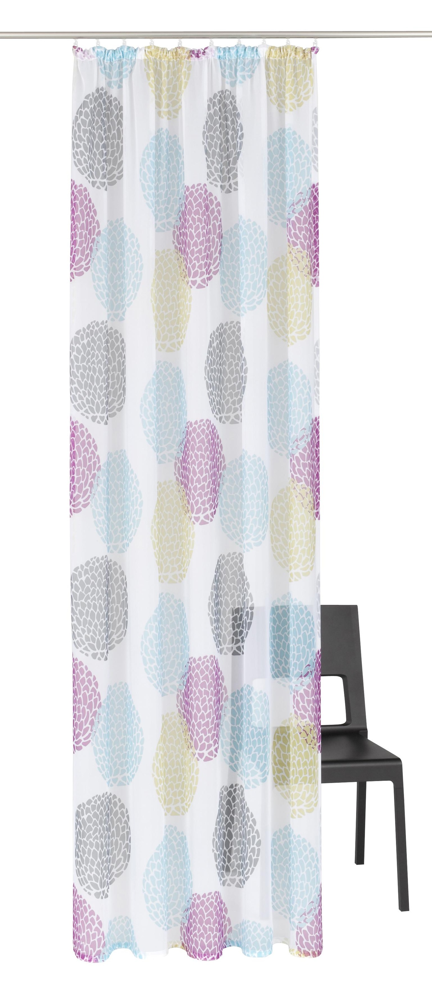 my home Gardine "Belem" Kräuselband 1 Stk. tlg. 1 bzw. 2 Schals, Vorhang, F günstig online kaufen