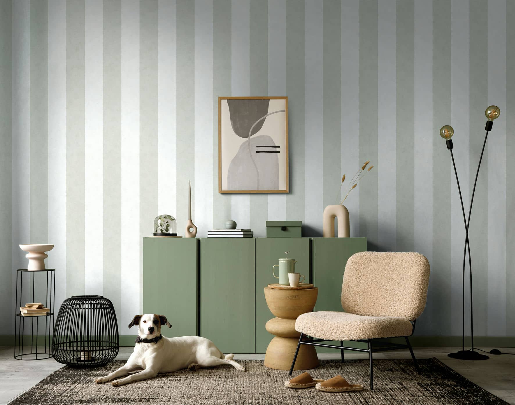 Marburg Vliestapete "Striking Stripes" Streifen moderne Tapete für Wohnzimmer Schlafzimmer Küche