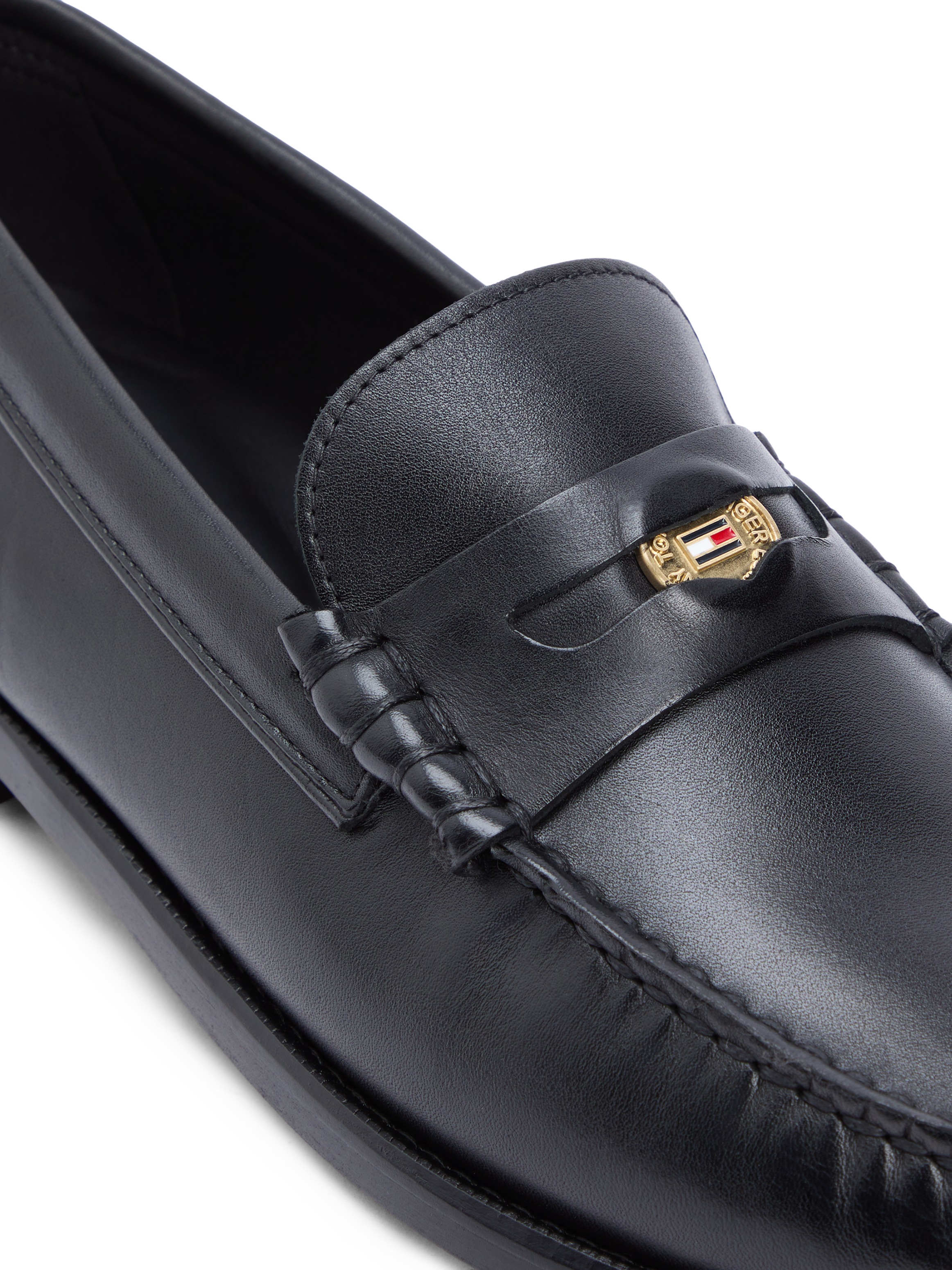 Tommy Hilfiger Loafer "HILFIGER PENNY CRUST LTH LOAFER" Slipper, Businesssc günstig online kaufen