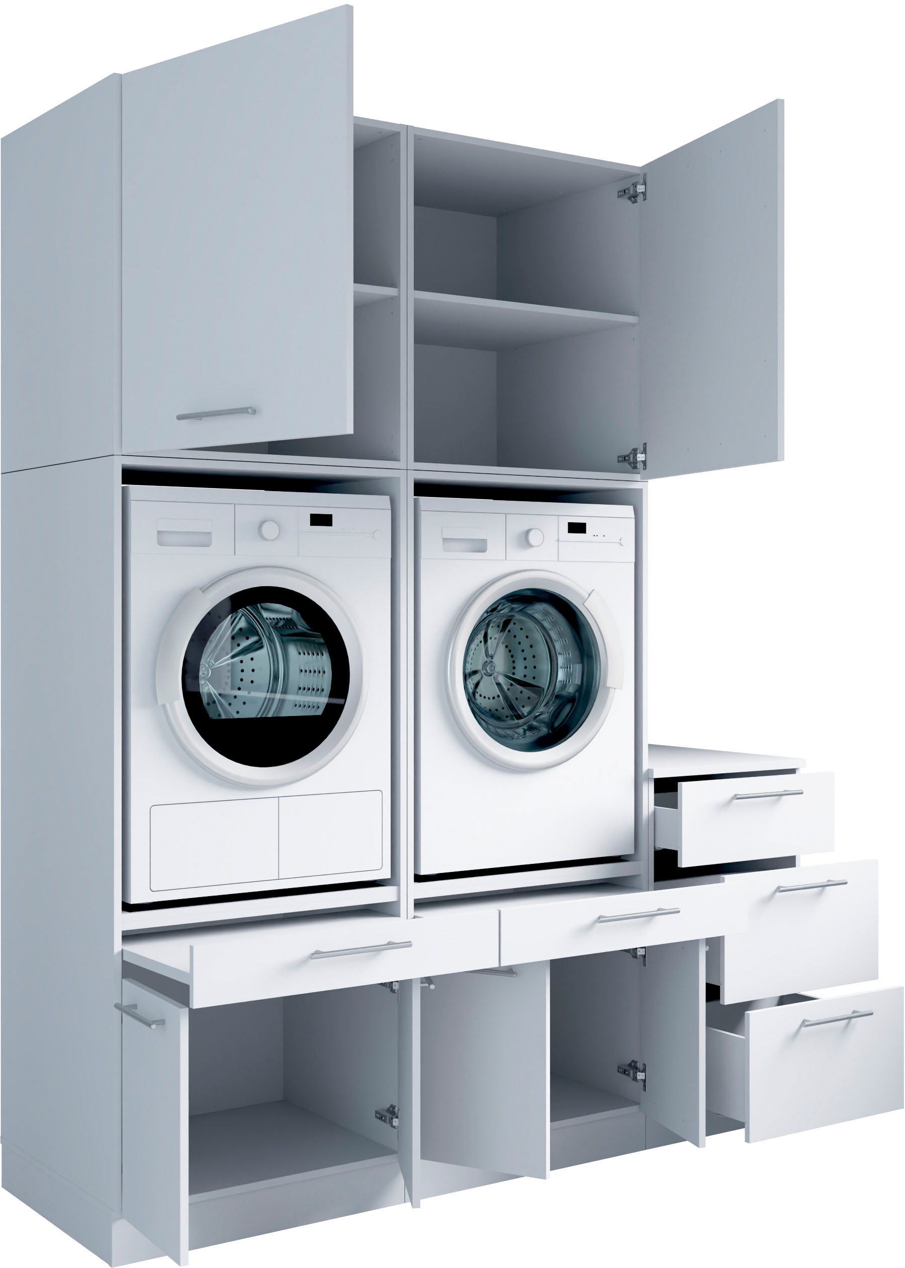 Laundreezy Mehrzweckschrank-Set »Laundreezy, 5-tlg. Mehrzweckschrank-Set B/H/T 186/238/68 cm« 5 Stk. tlg.